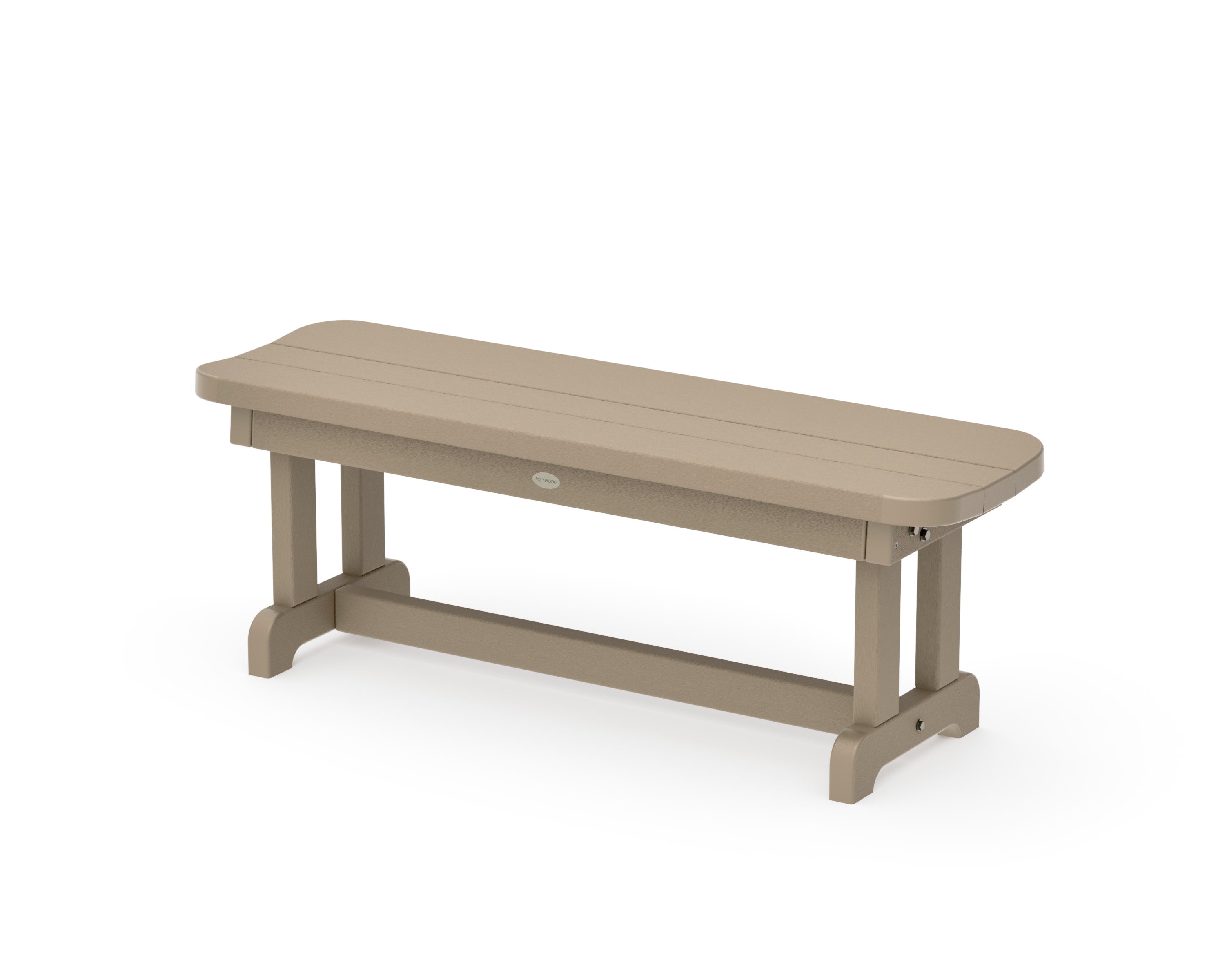 Park 48" Backless Bench in Vintage Sahara