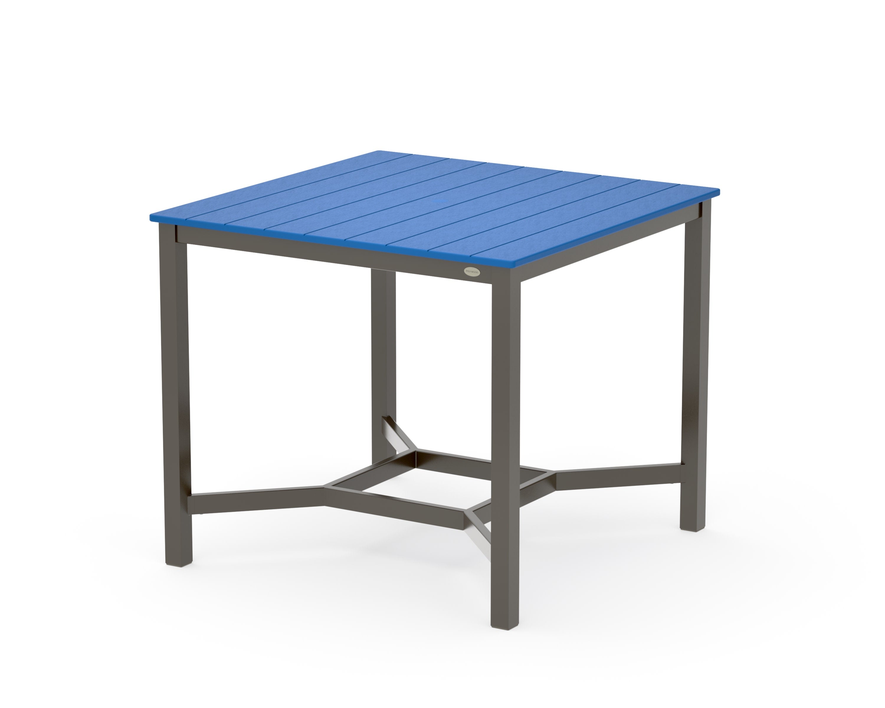 Main Street 42 x 42 Counter Table in Bronze / Pacific Blue