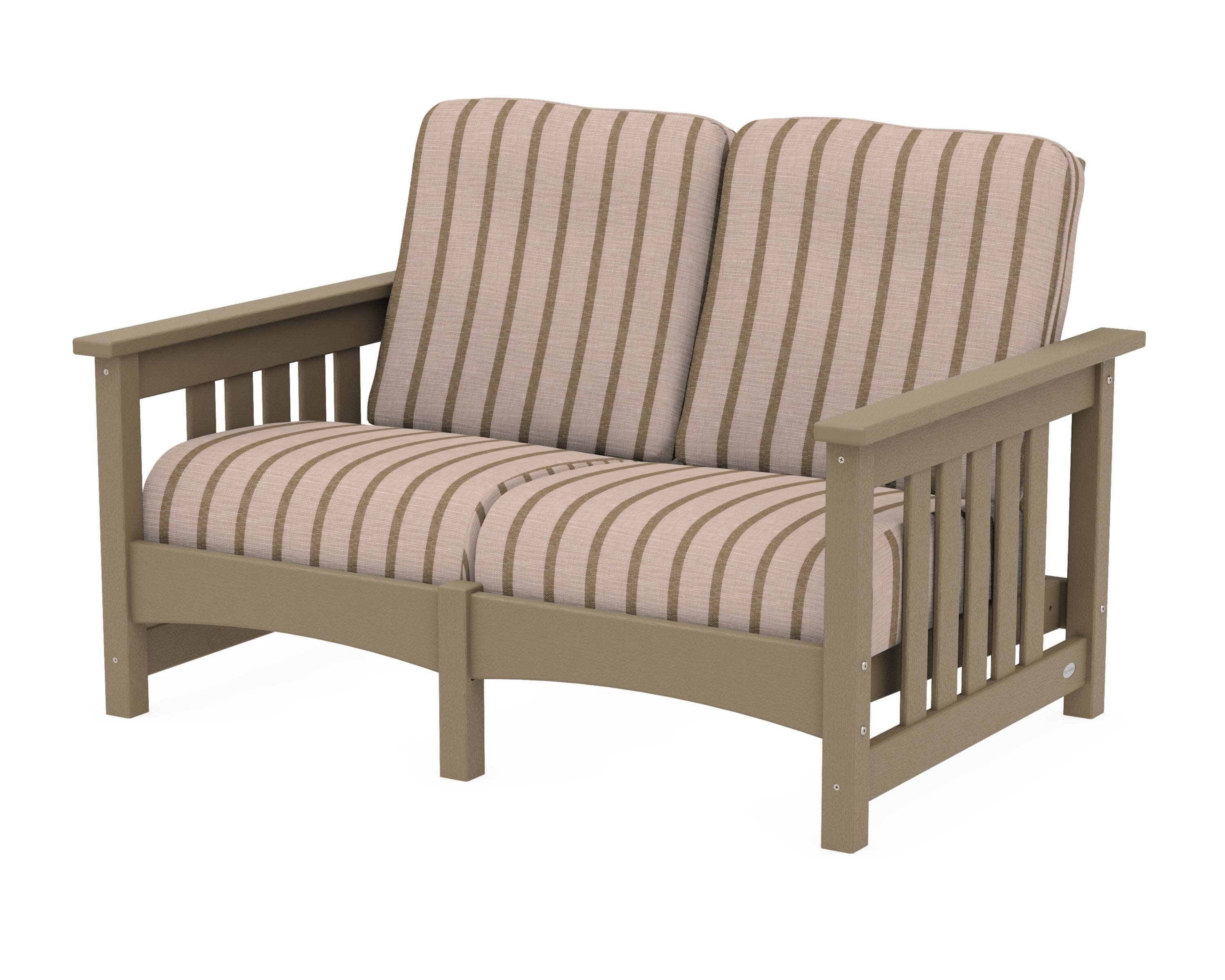 Club Mission Loveseat in Vintage Sahara / Unwind Cameo