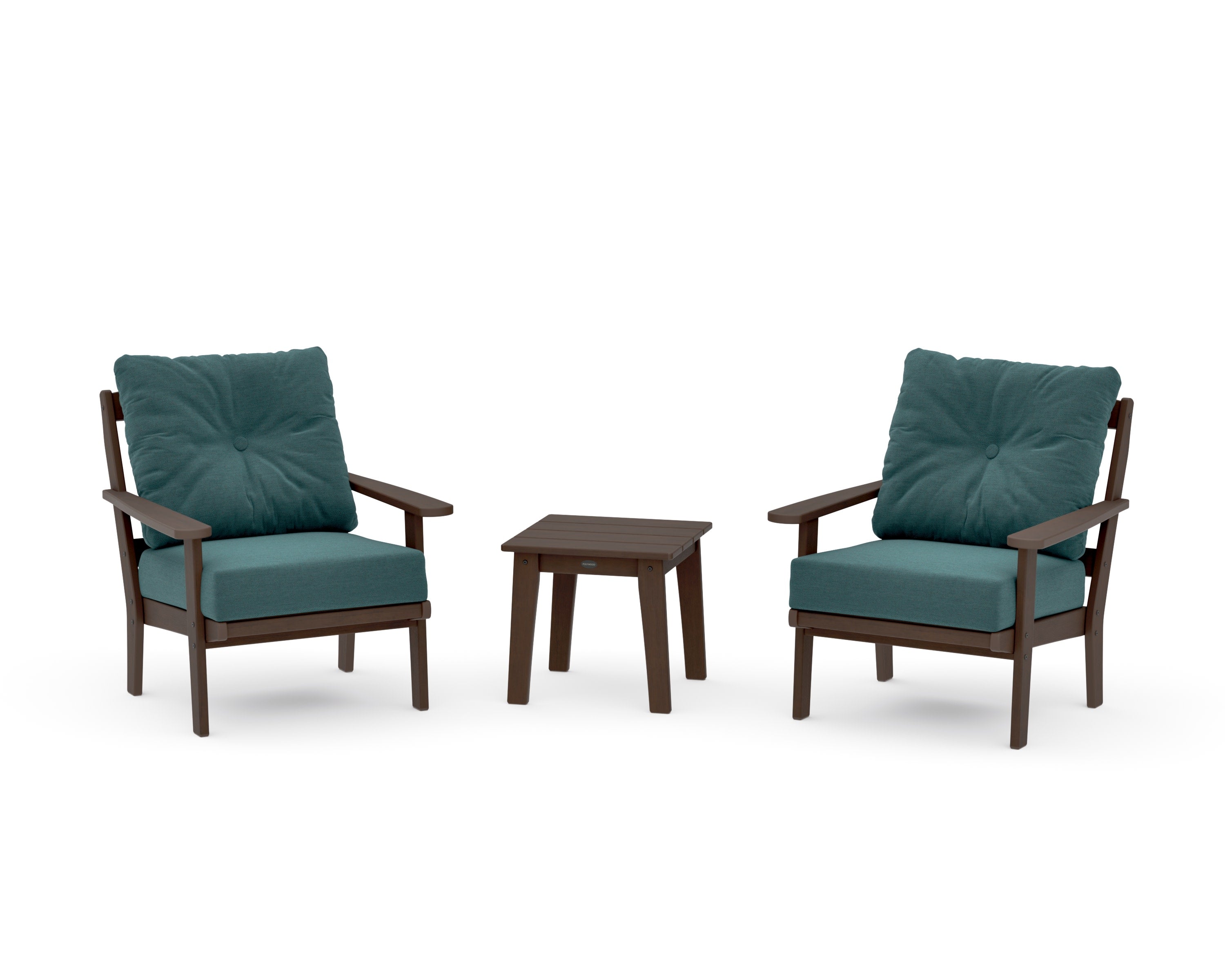 Mission 3-Piece Deep Seating Set in Kona / Ocean Teal