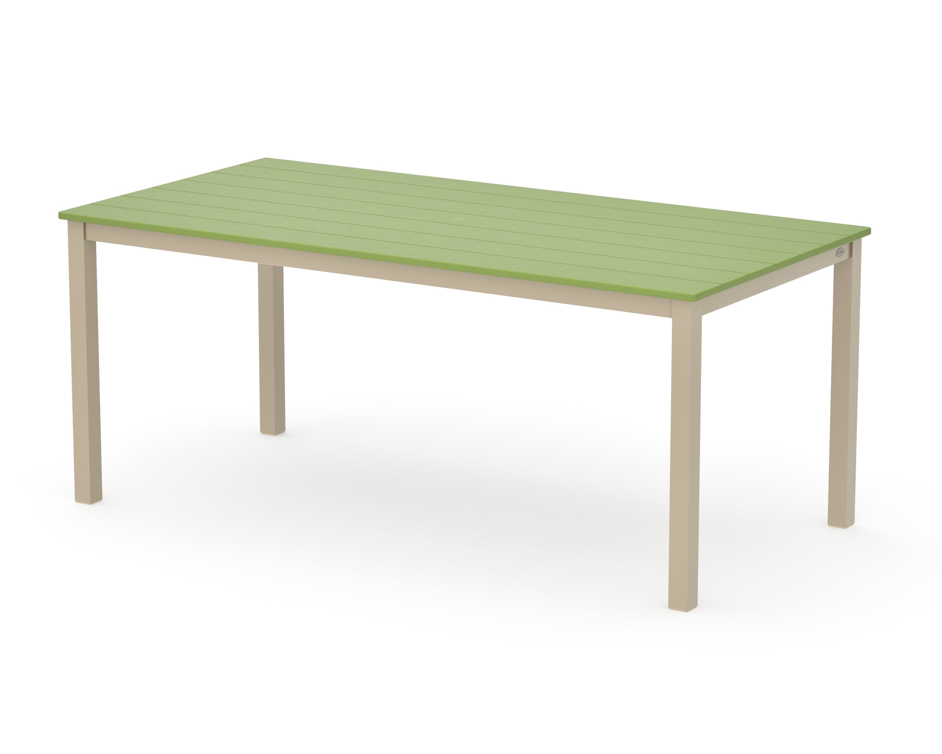 Main Street 36" x 72" Dining Table in Sand / Lime