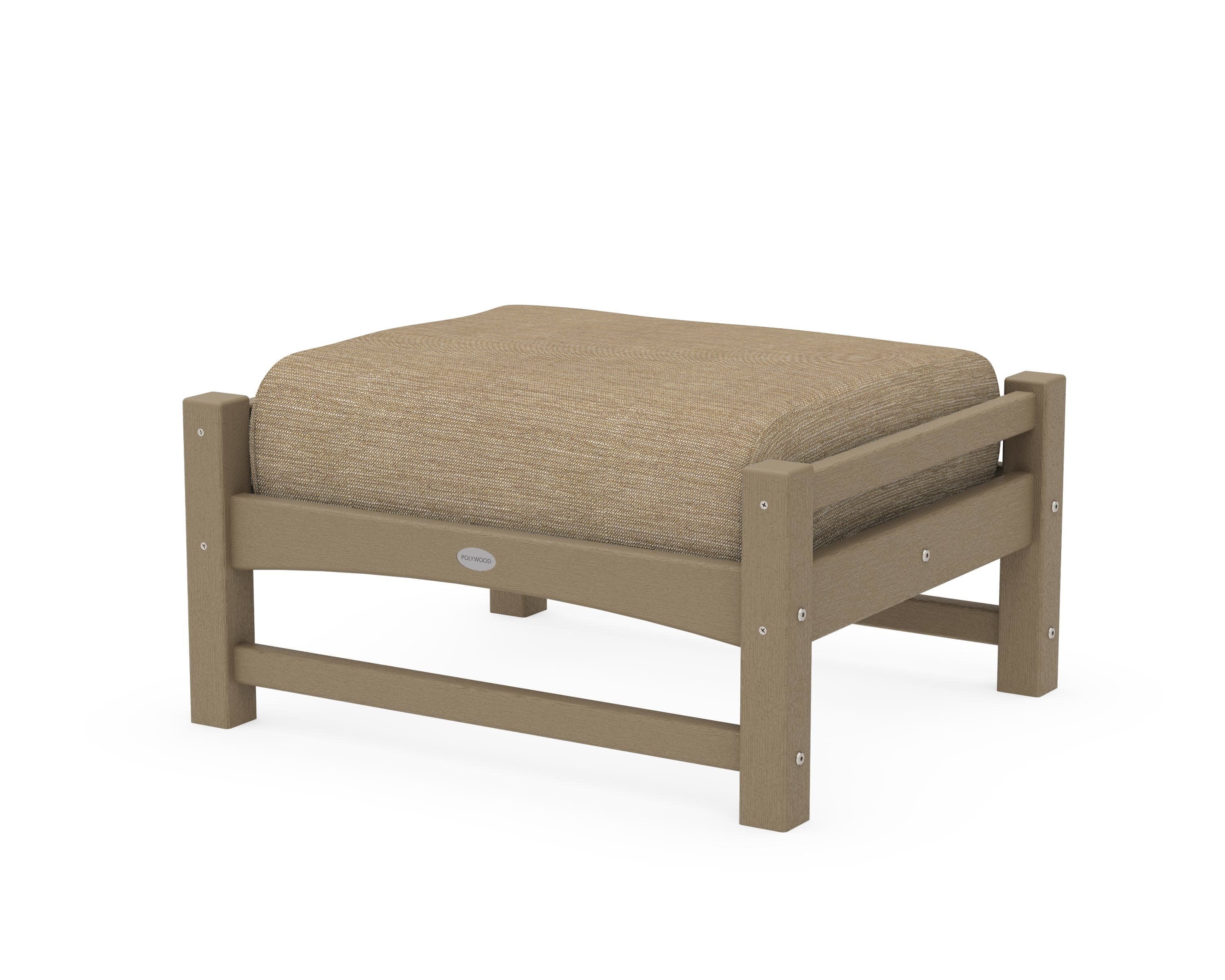 Club Ottoman in Vintage Sahara / Charmer Desert