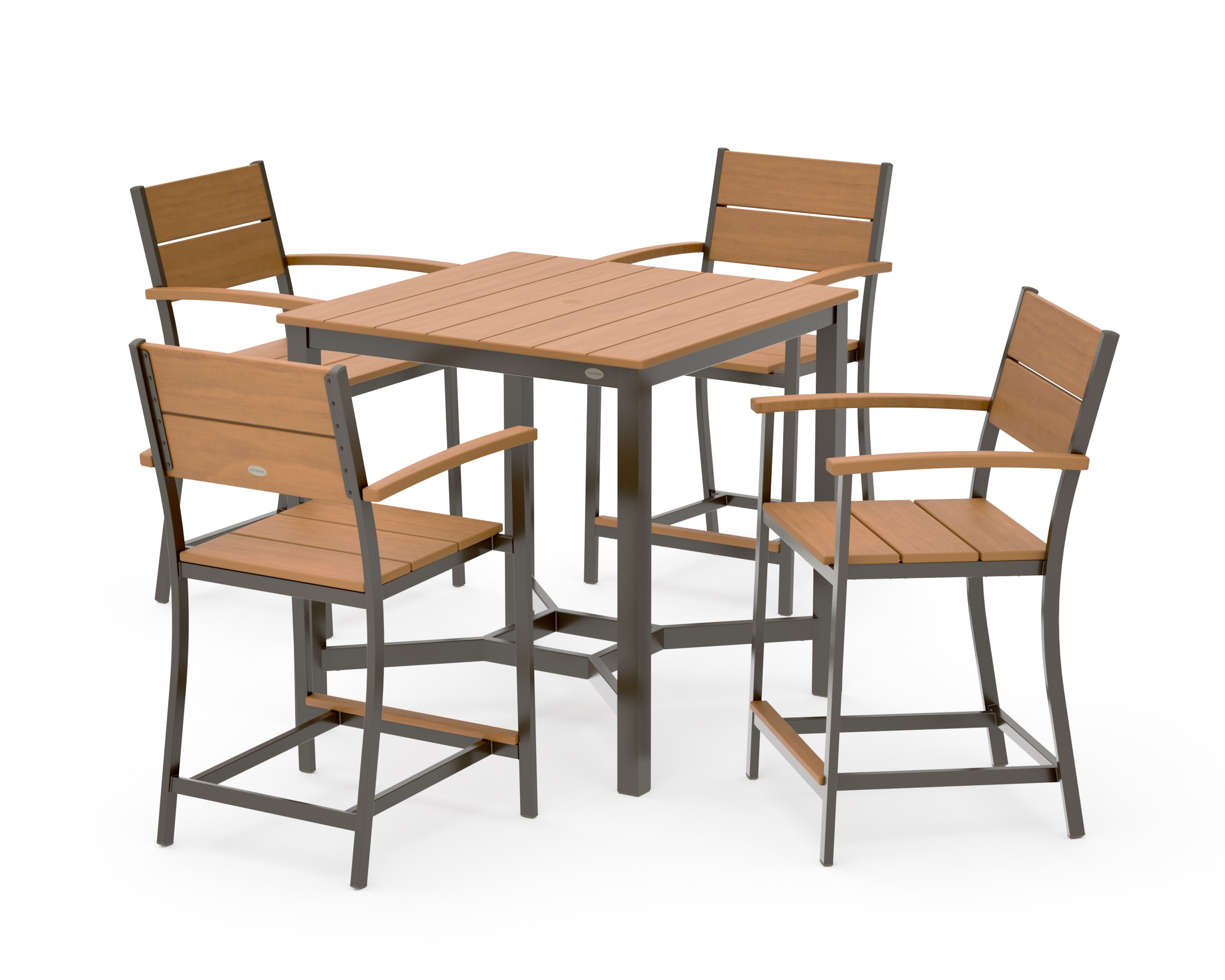 Main Street 5-Piece Counter Set in Bronze / Natural