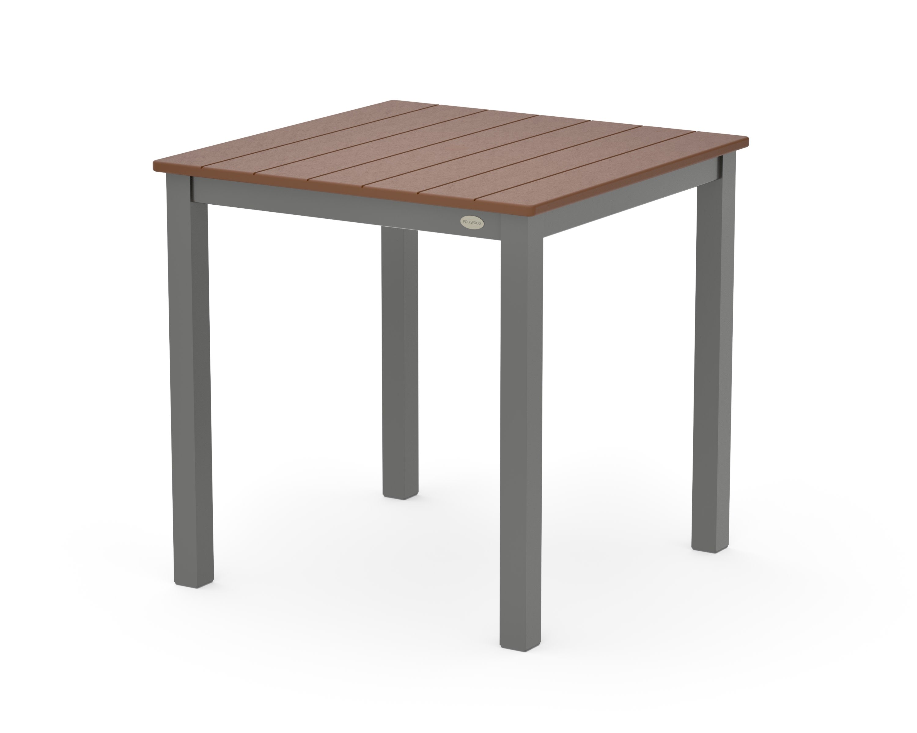 Main Street 30 x 30 Dining Table in Charcoal / Teak