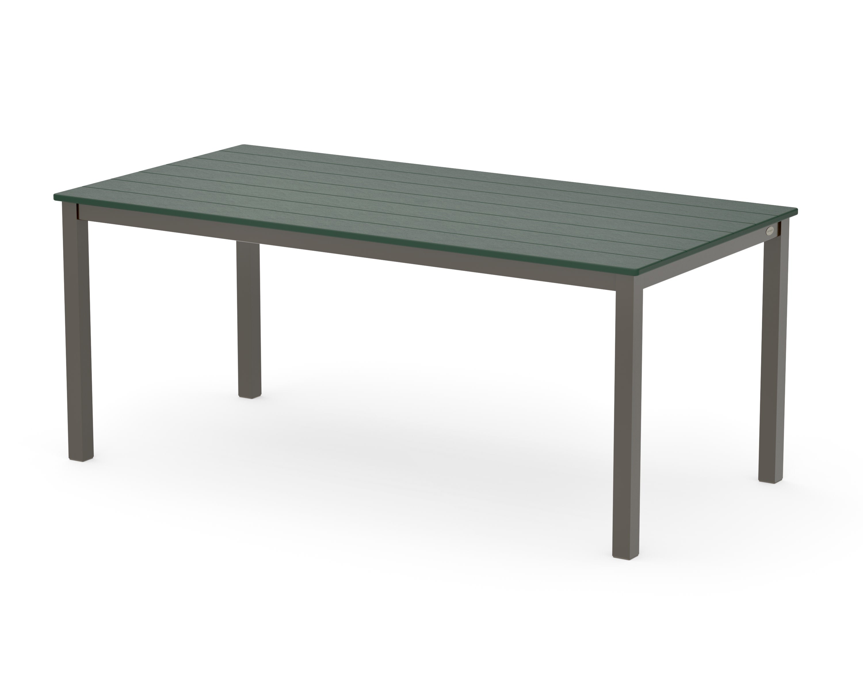 Main Street 36" x 72" Dining Table in Bronze / Green