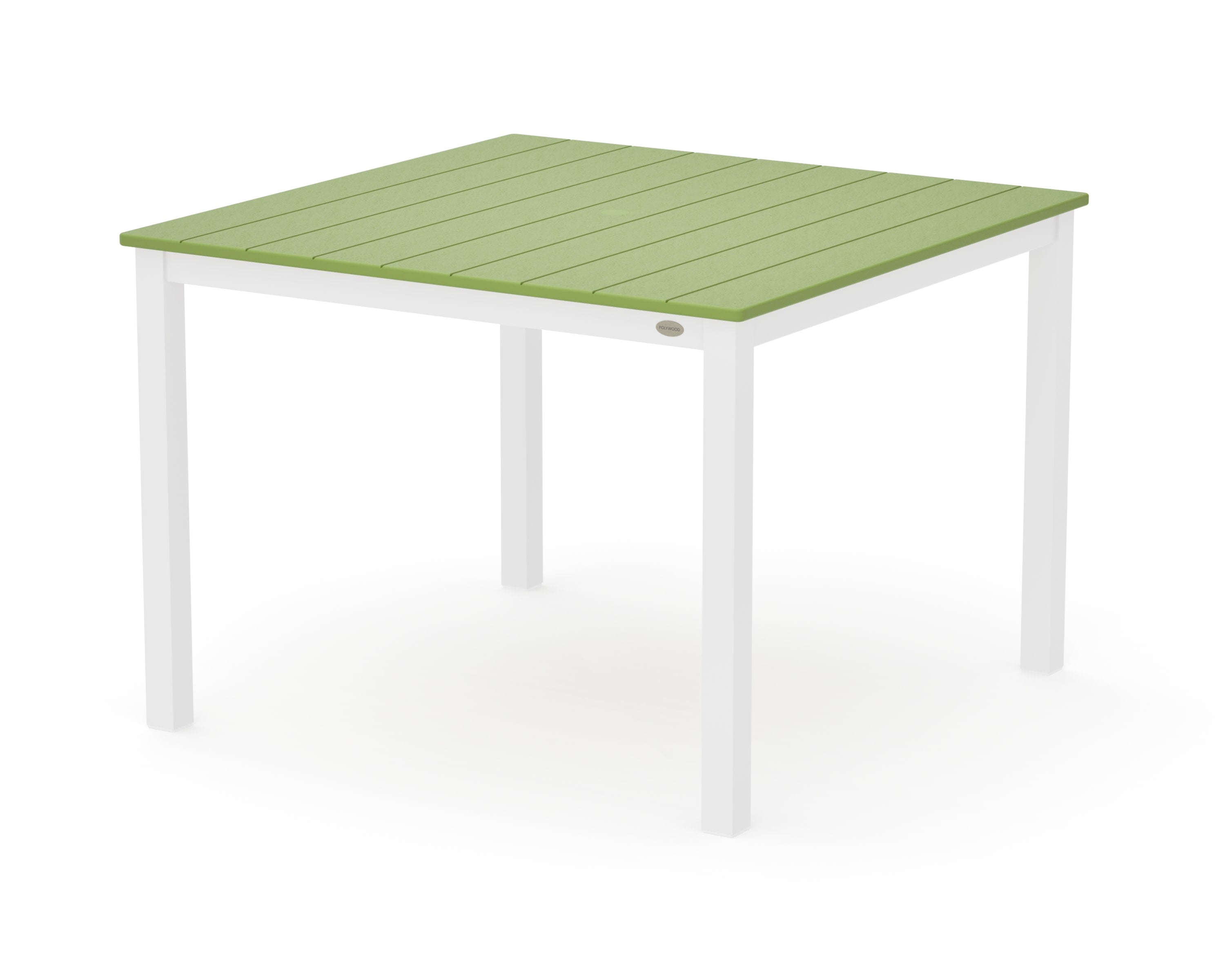 Main Street 42 x 42 Dining Table in White / Lime