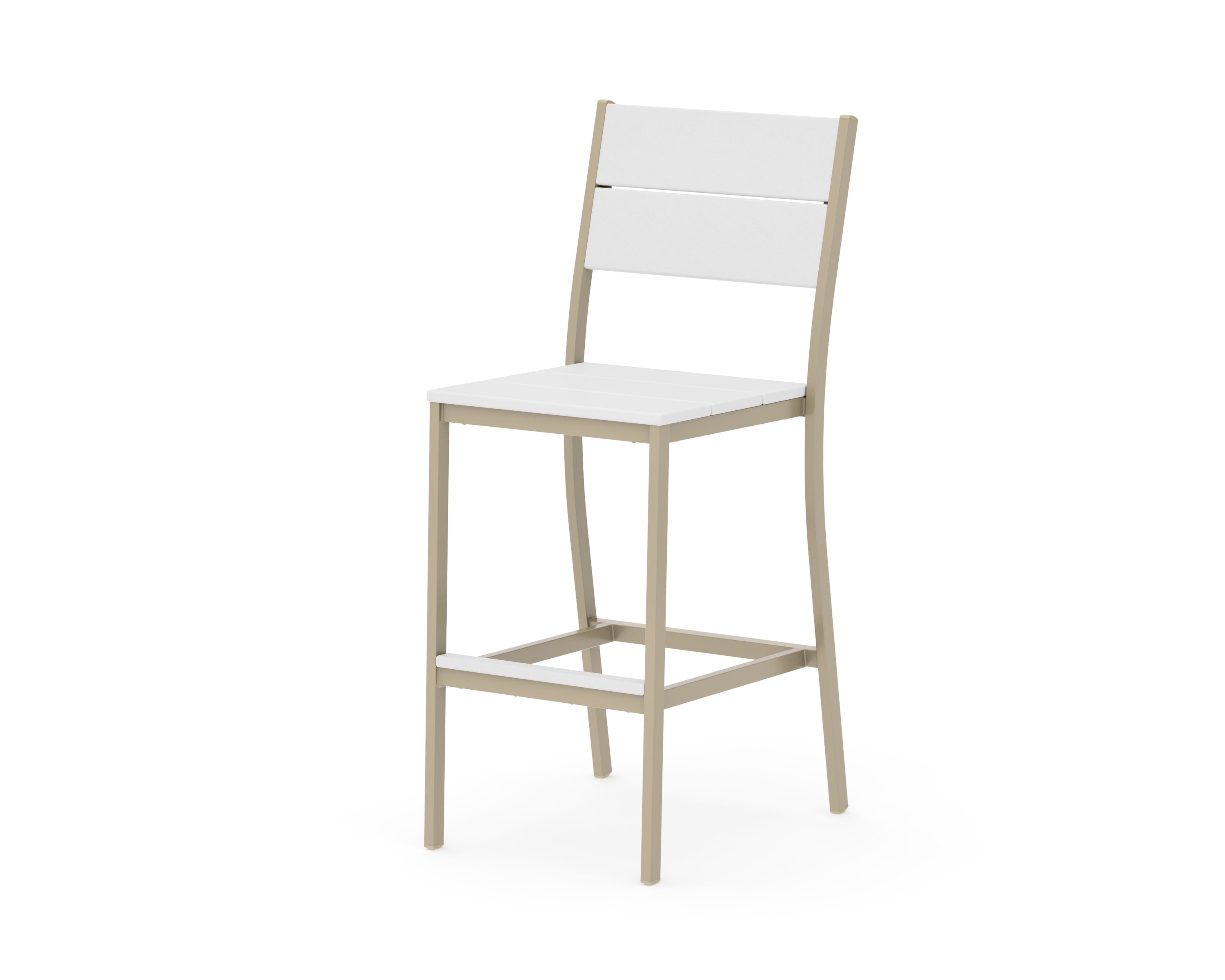 Main Street Bar Side Chair in Sand / White