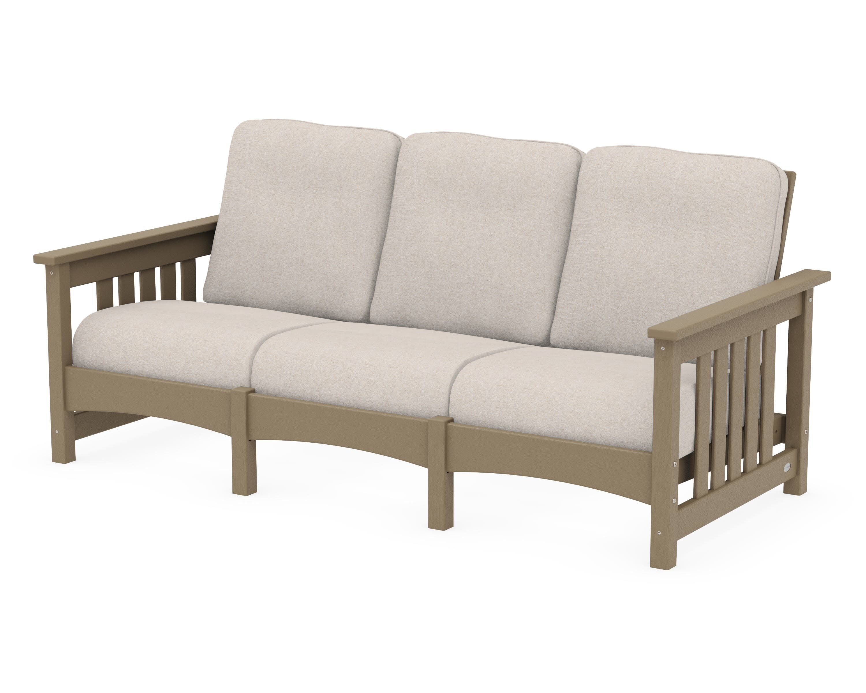 Club Mission Sofa in Vintage Sahara / Nuance Cloud