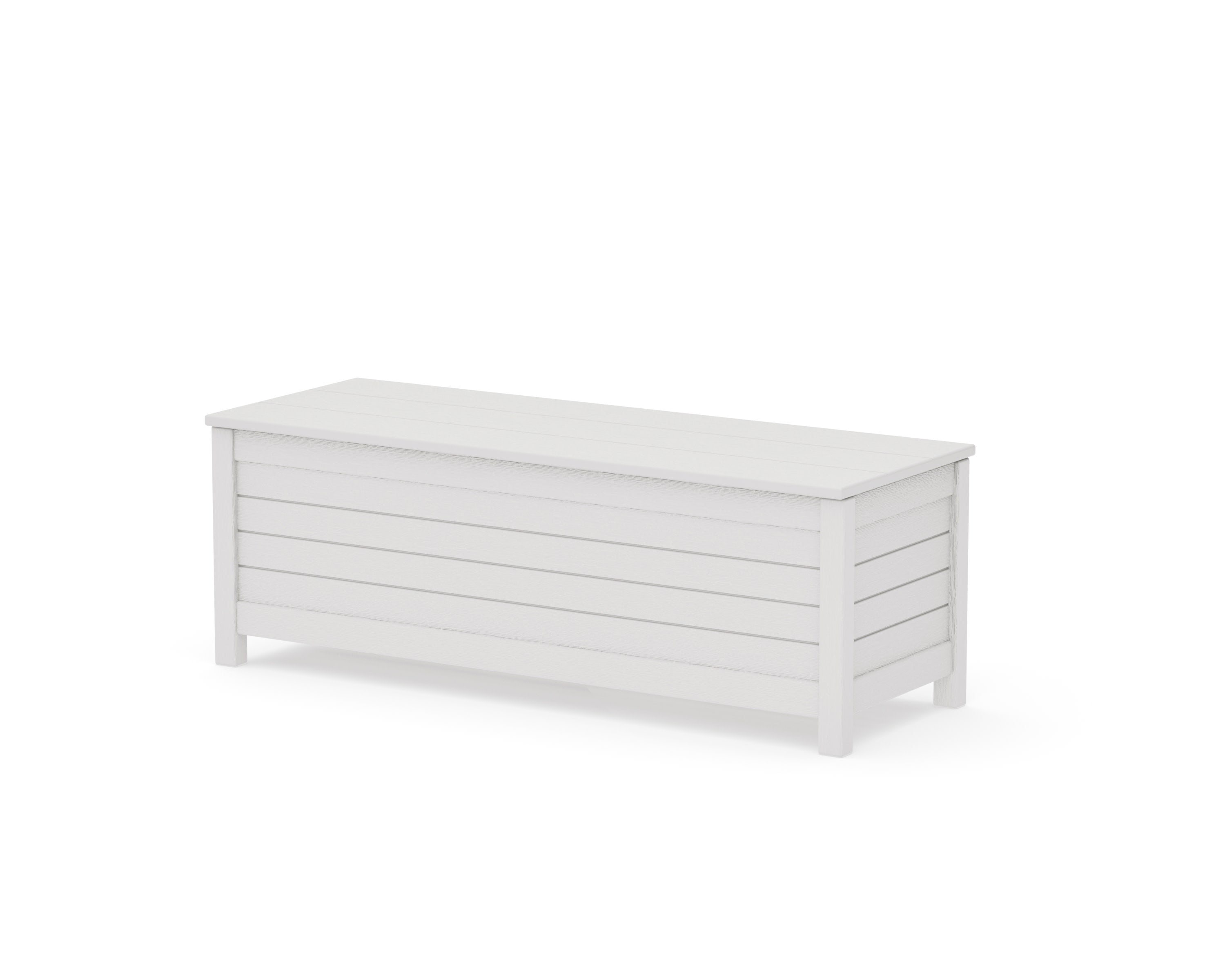 Nautical 48" Storage Bench in Vintage White