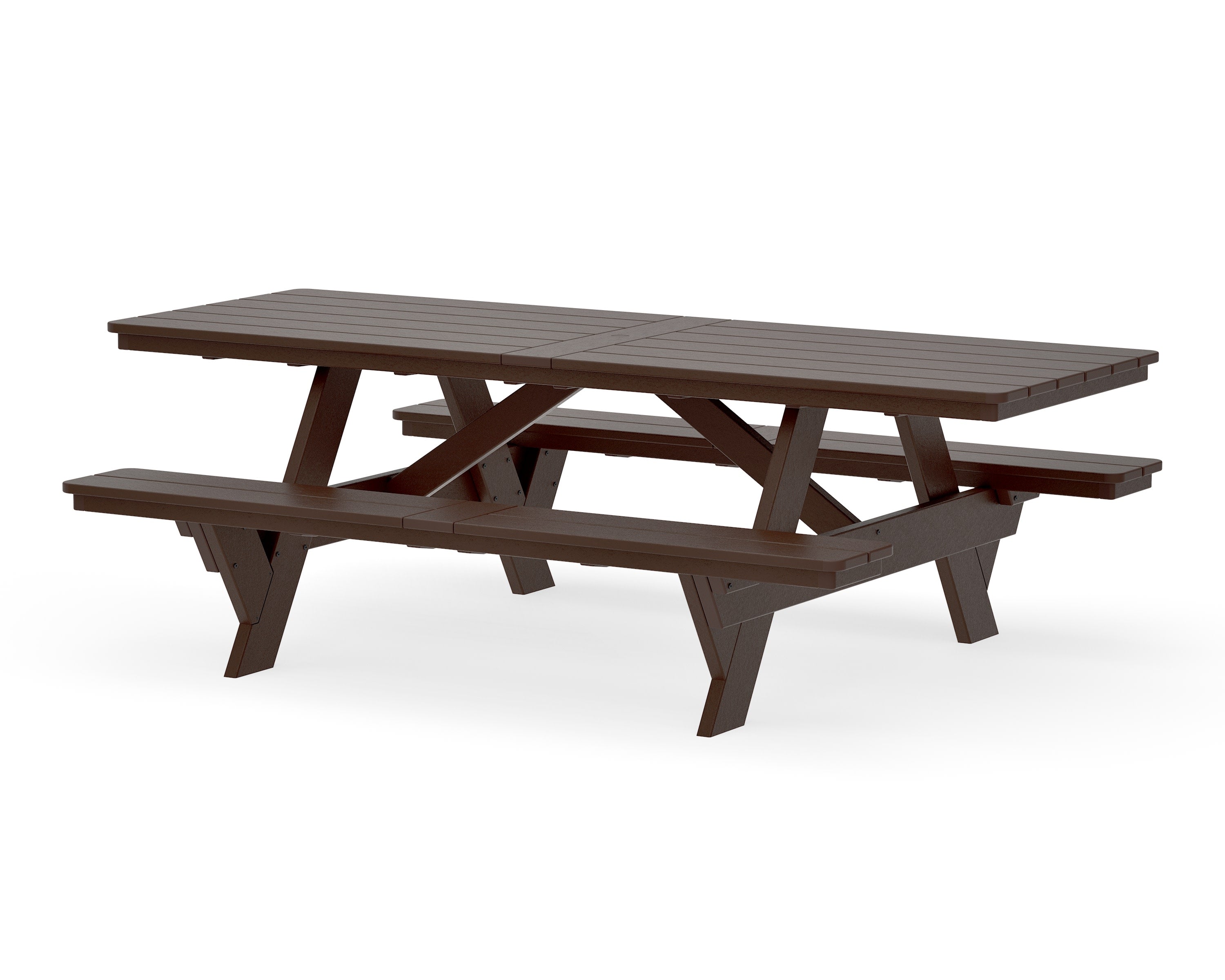 Rockford 98 ADA Picnic Table in Mahogany
