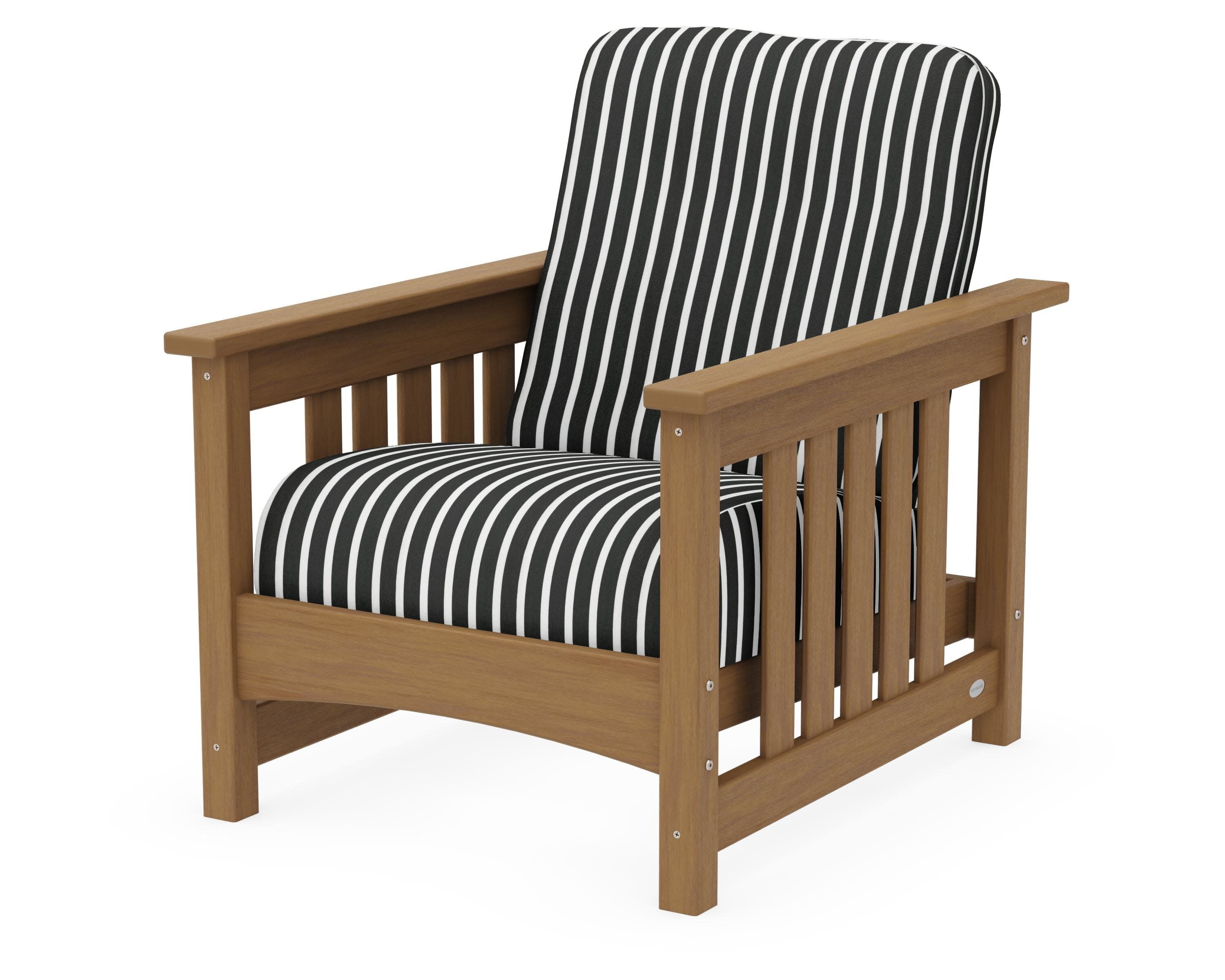 Club Mission Chair in Natural / Shore Classic