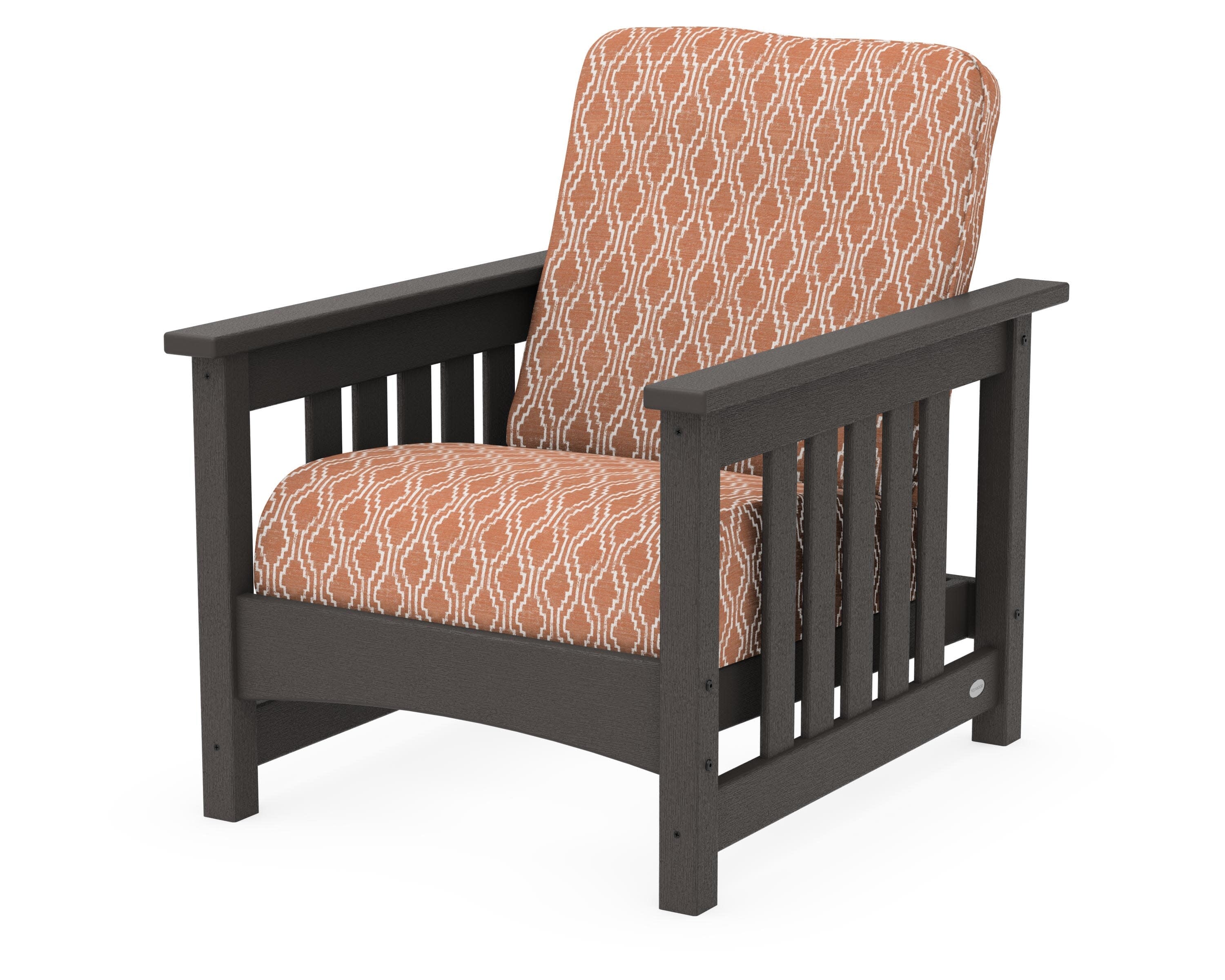 Club Mission Chair in Vintage Coffee / Solve Clay