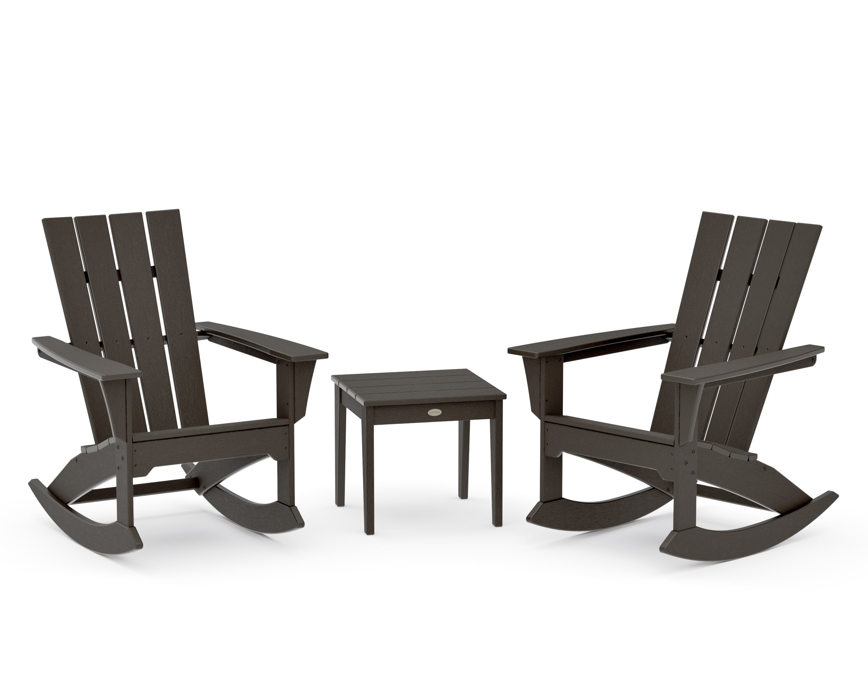 Quattro 3-Piece Rocker Set in Vintage Coffee