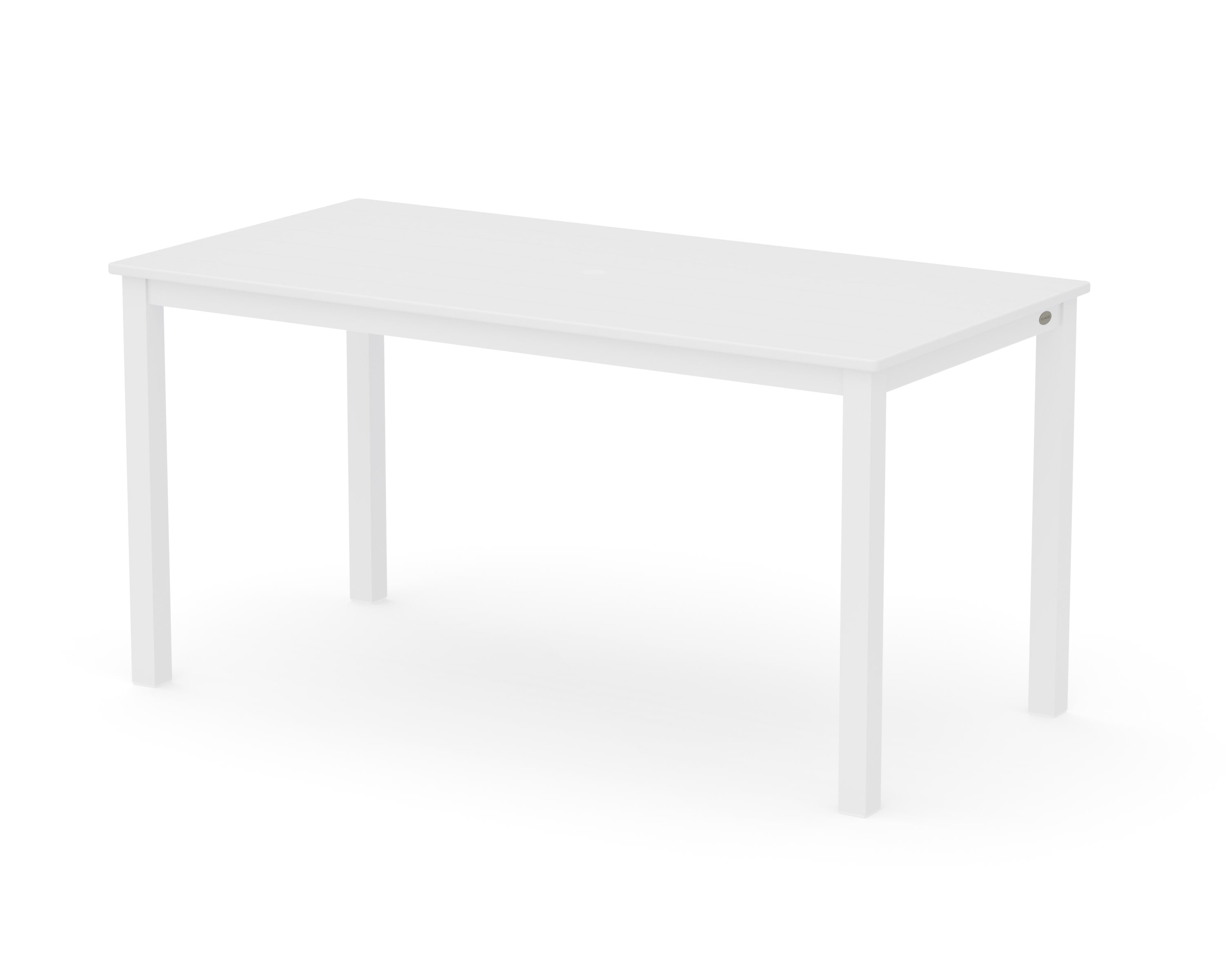 Main Street 30 x 60 Dining Table in White / White