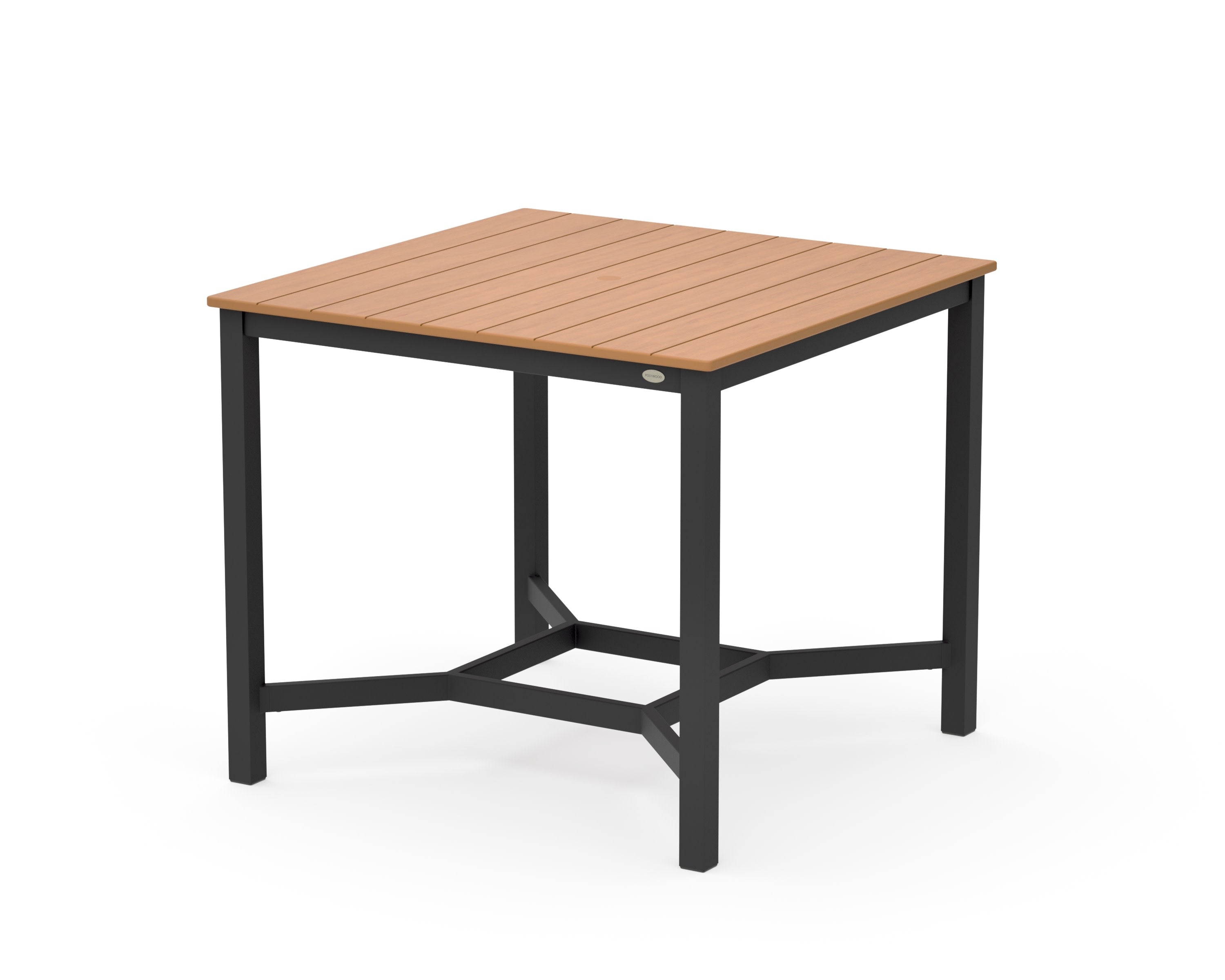 Main Street 42 x 42 Counter Table in Black / Natural