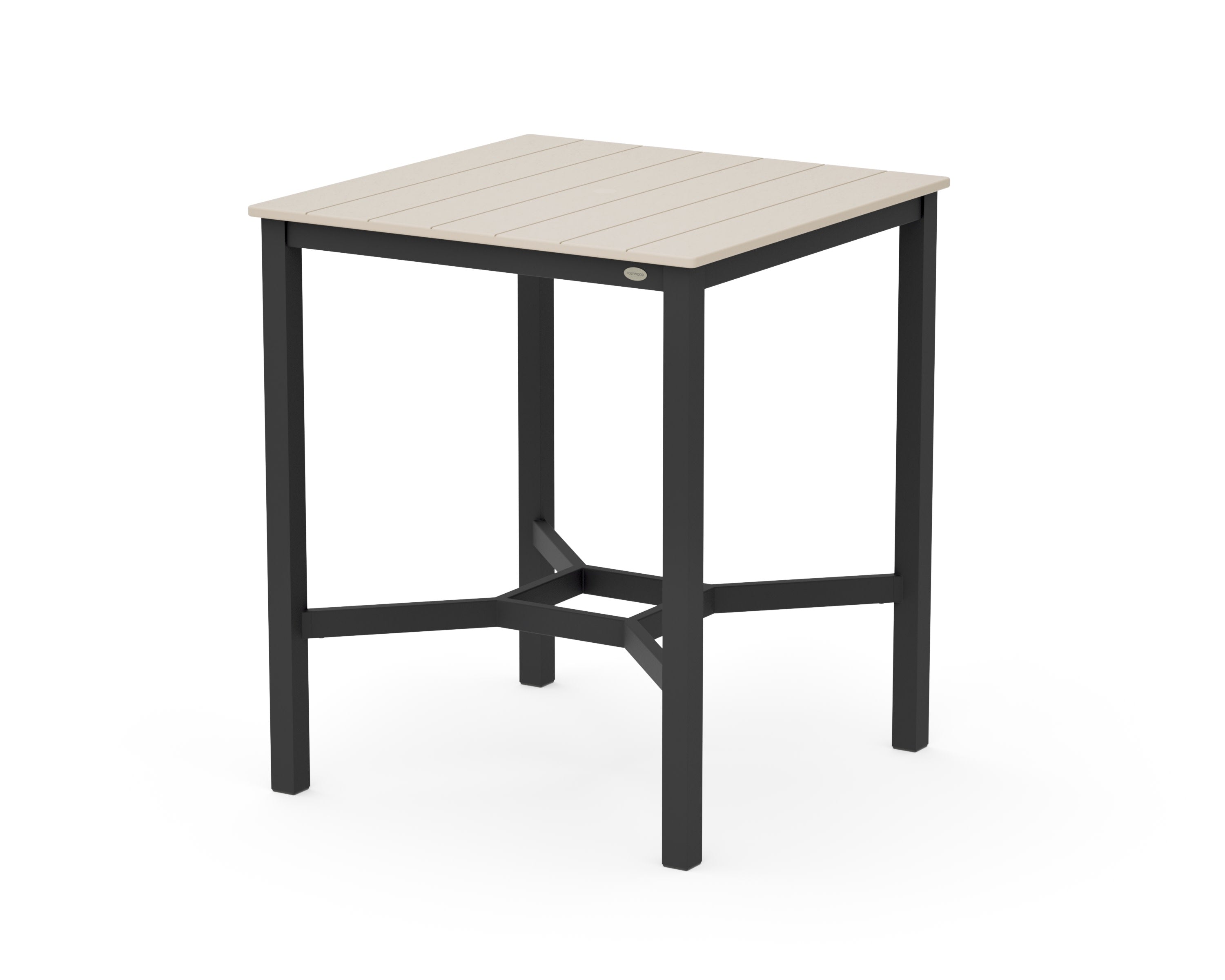 Main Street 36 x 36 Bar Table in Black / Sand