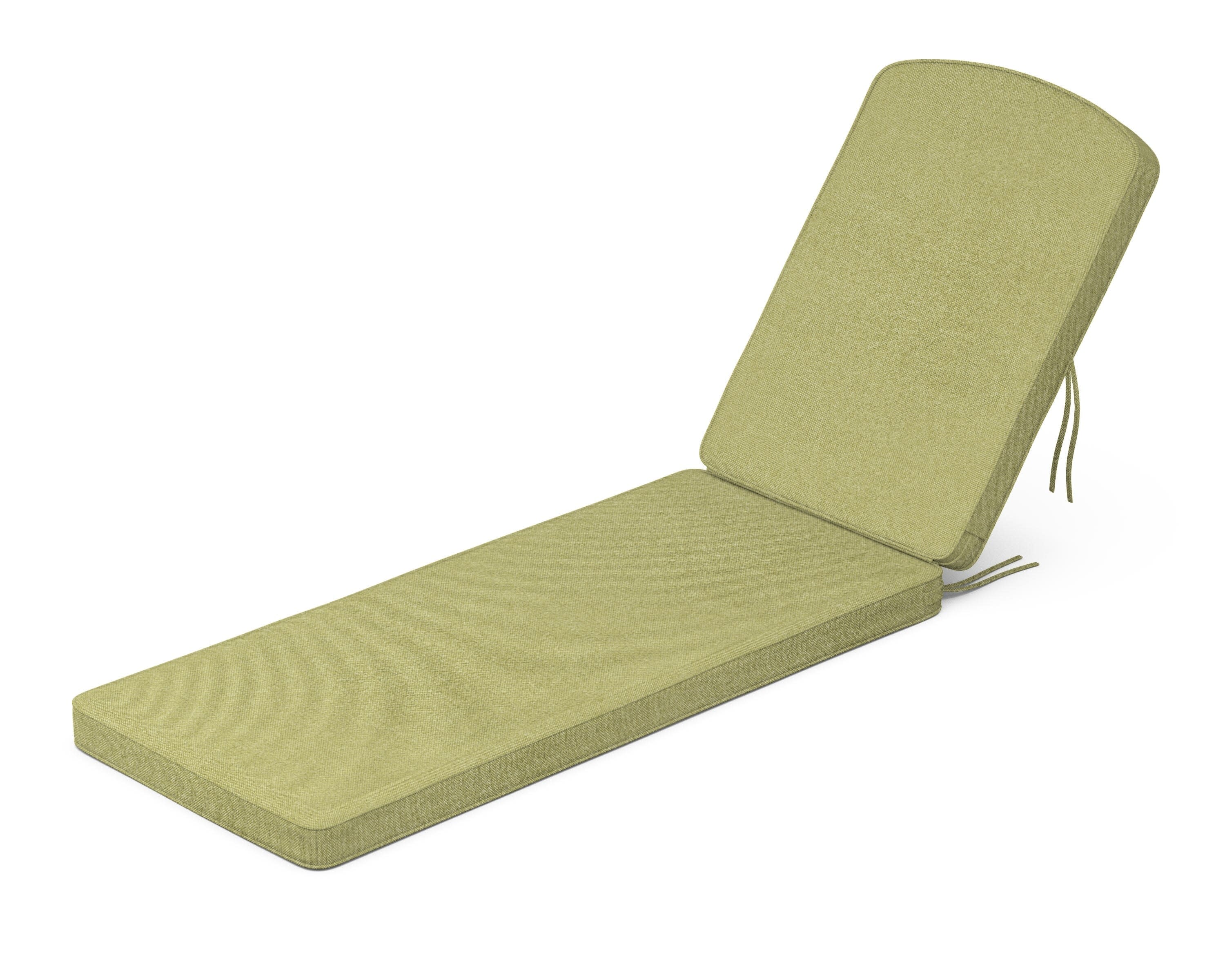 Chinoiserie Chaise Cushion in Chartreuse Boucle