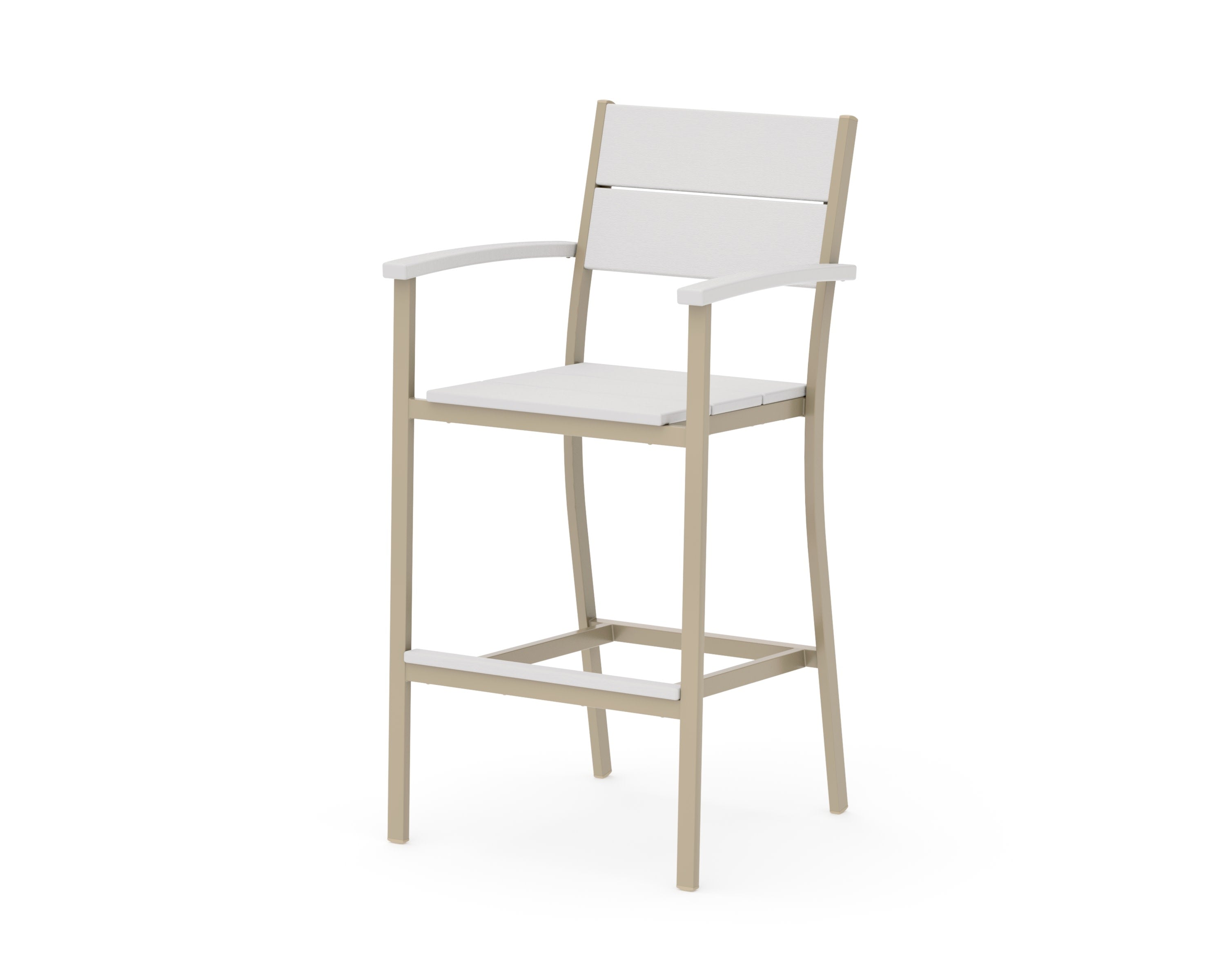 Main Street Bar Arm Chair in Sand / Vintage White