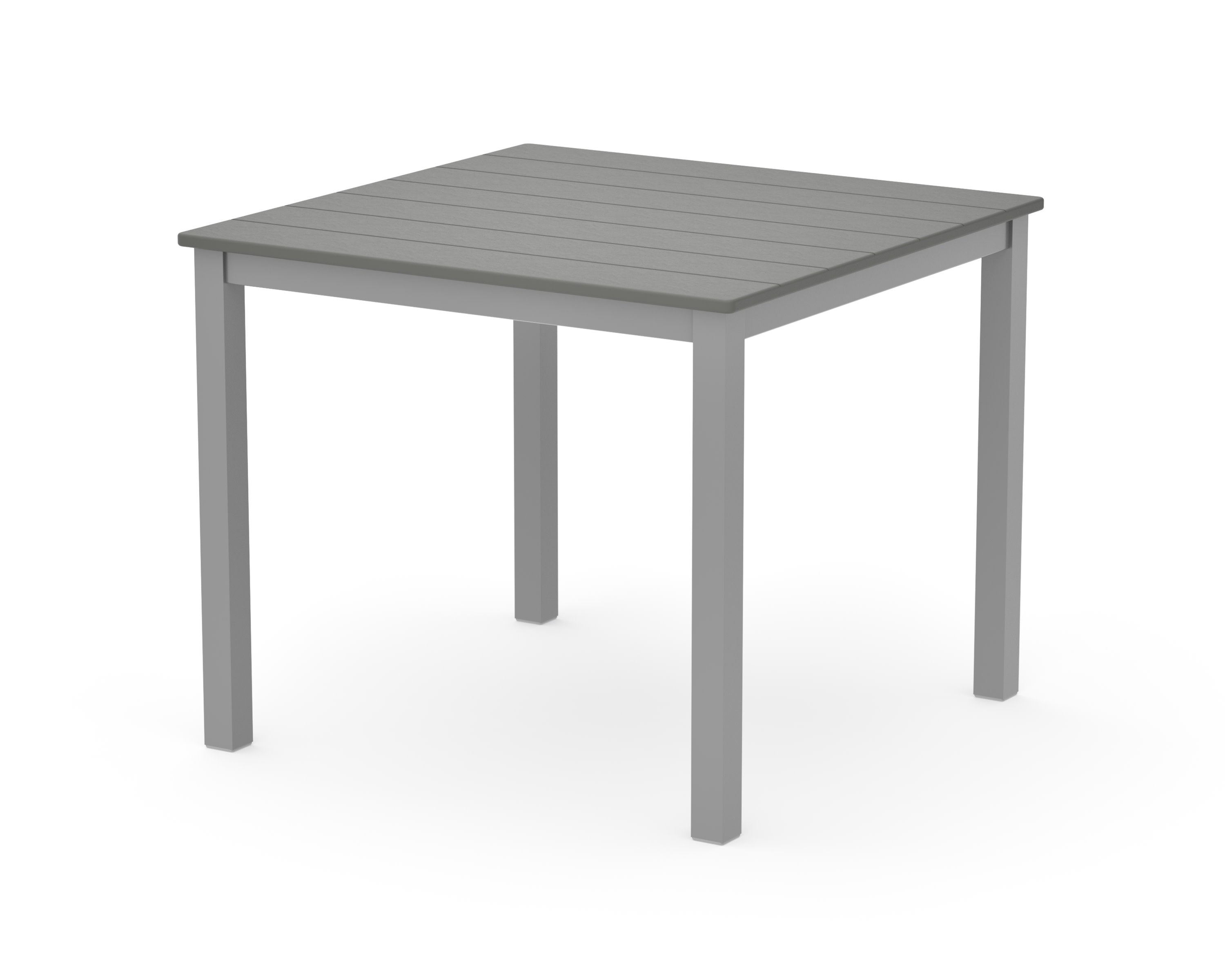 Main Street 36" x 36" Dining Table in Silver / Slate Grey