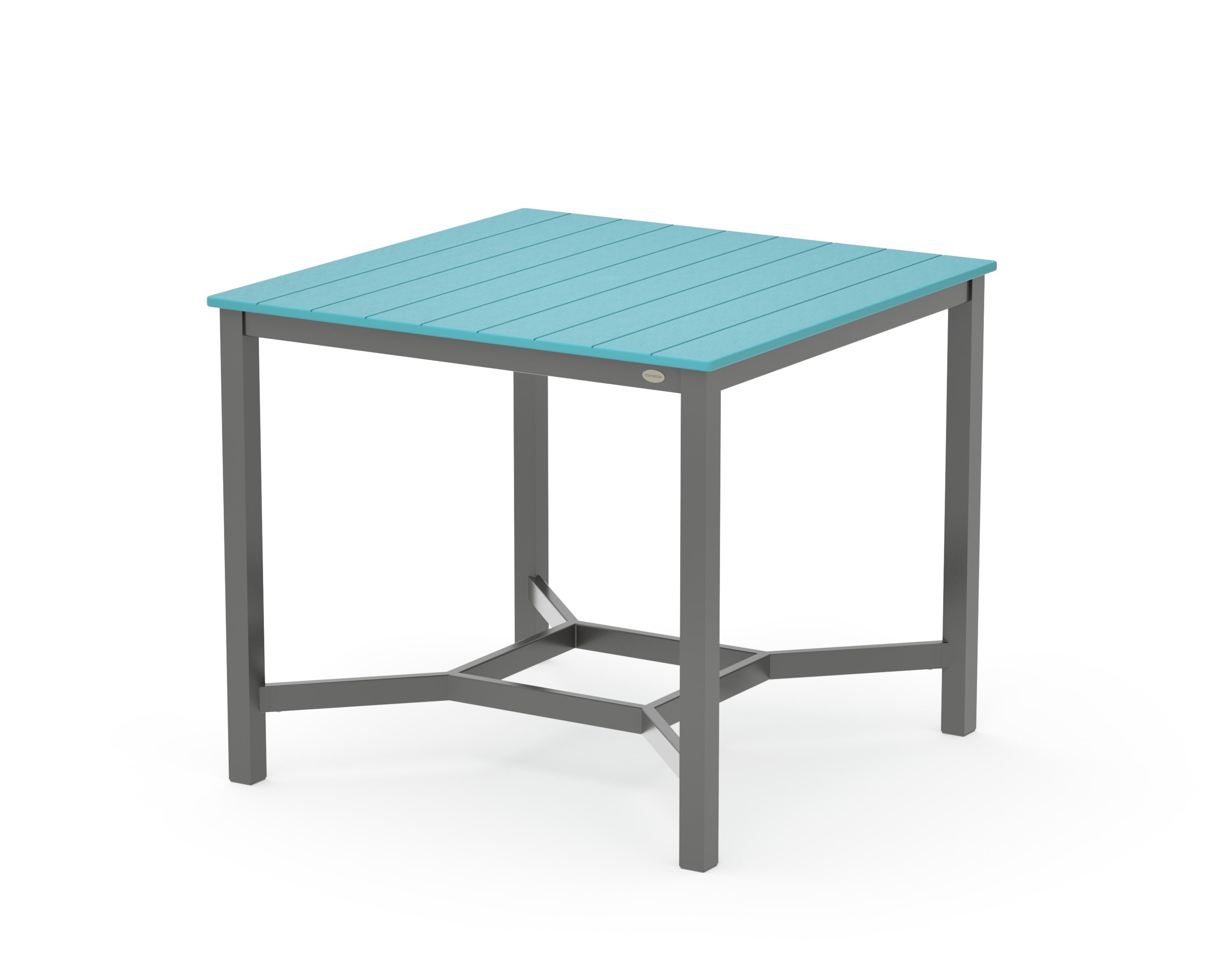Main Street 42 x 42 Counter Table in Charcoal / Aruba
