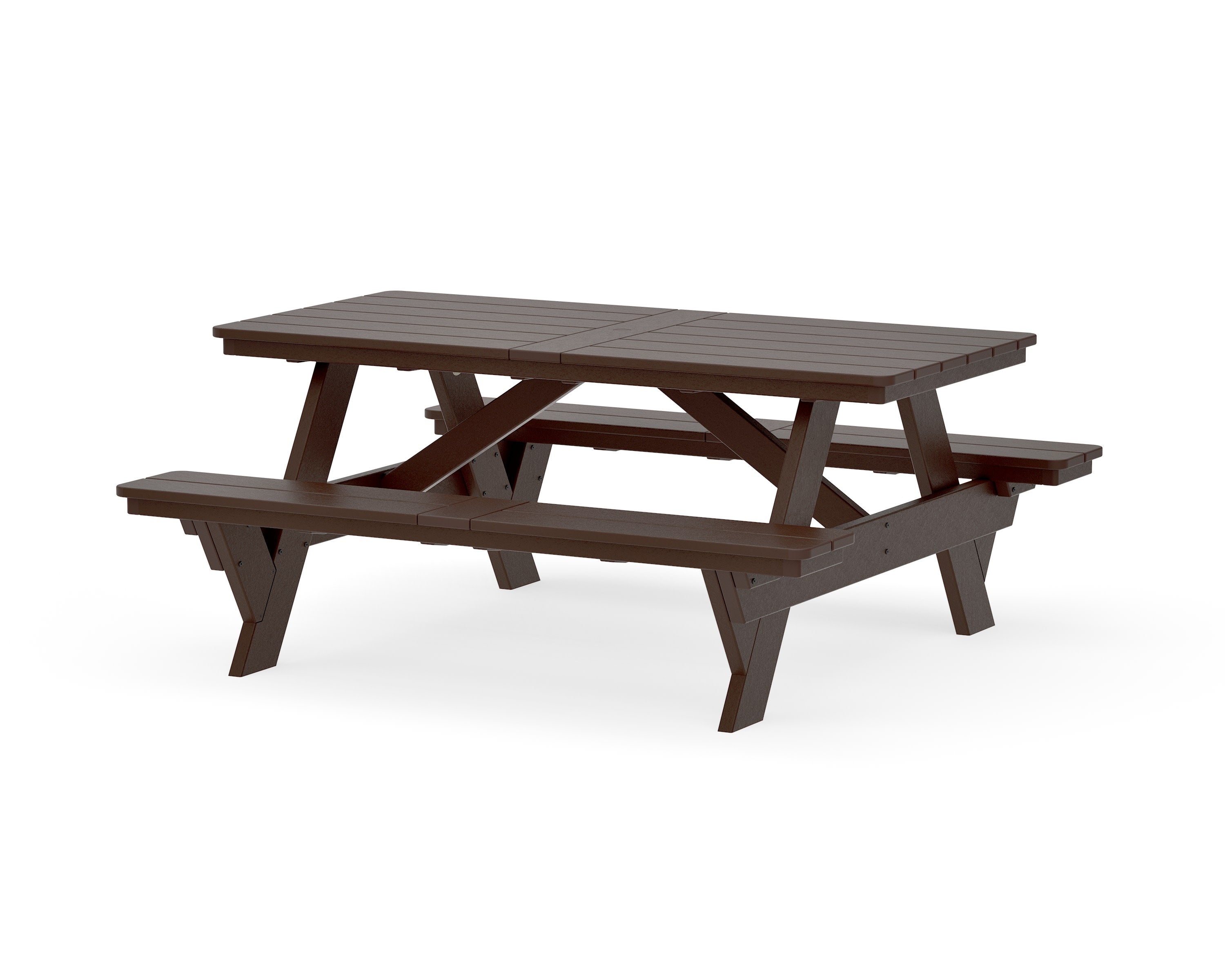 Rockford 72 Picnic Table in Mahogany