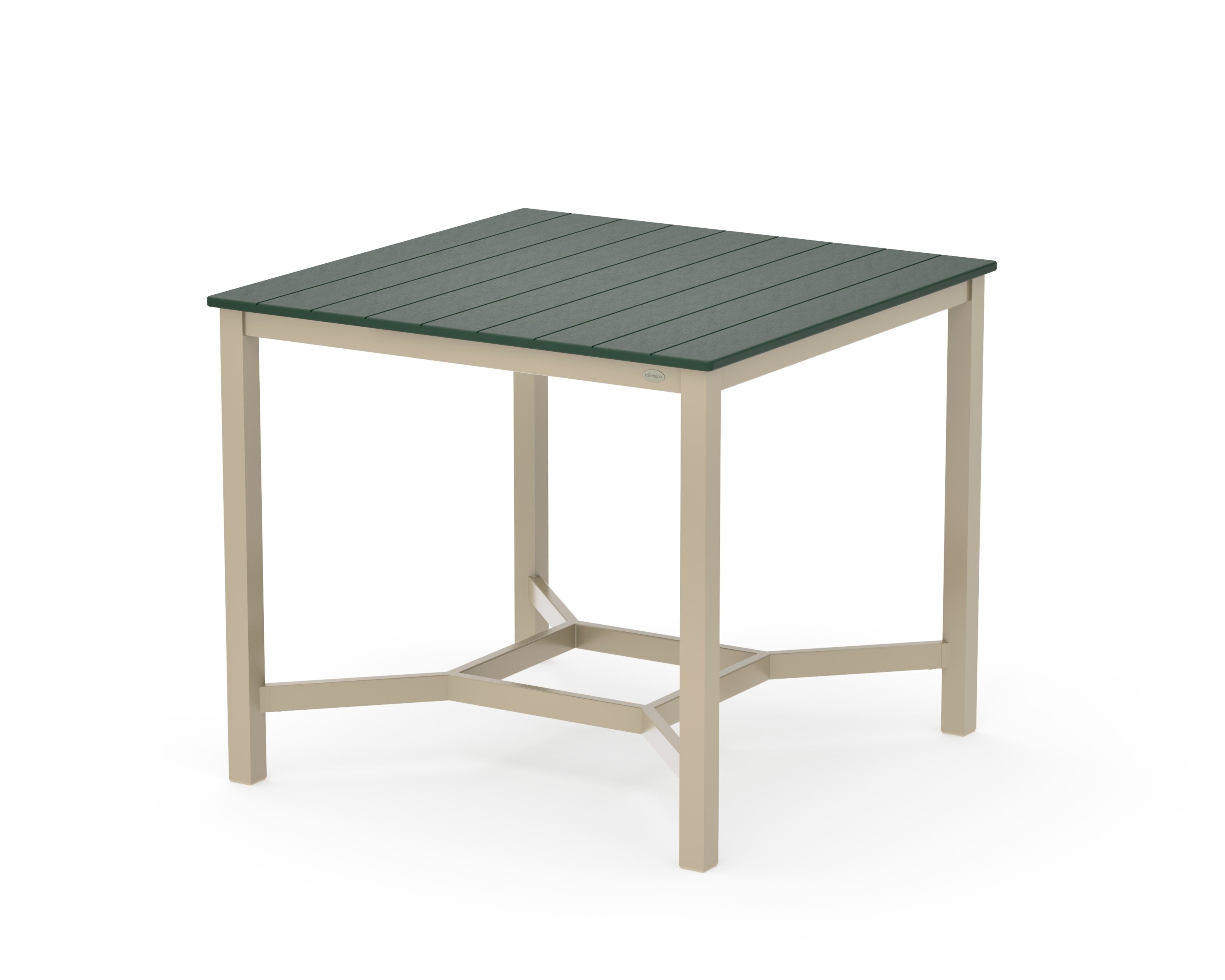 Main Street 42 x 42 Counter Table in Sand / Green