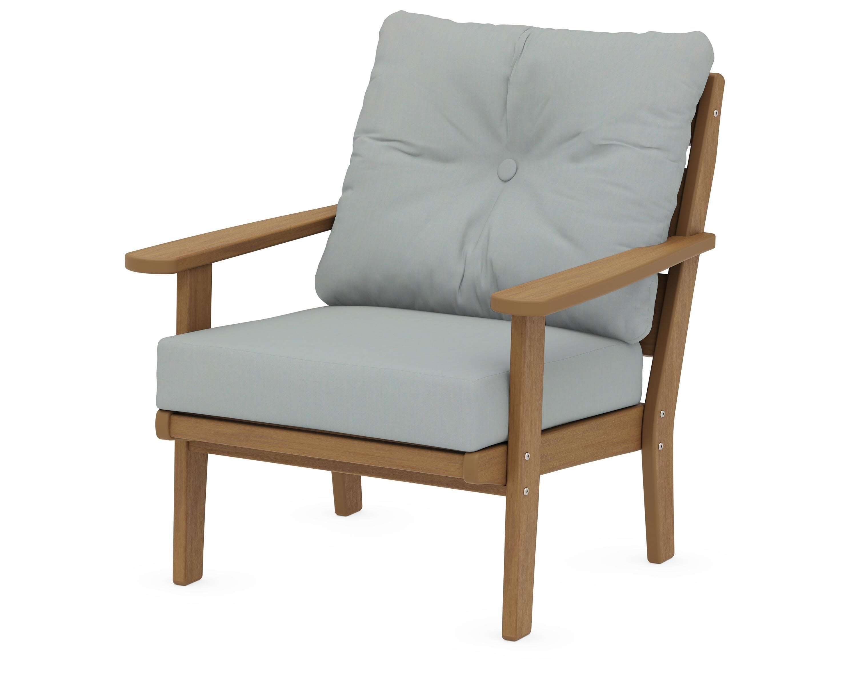 Lakeside Deep Seating Chair in Natural / Spa