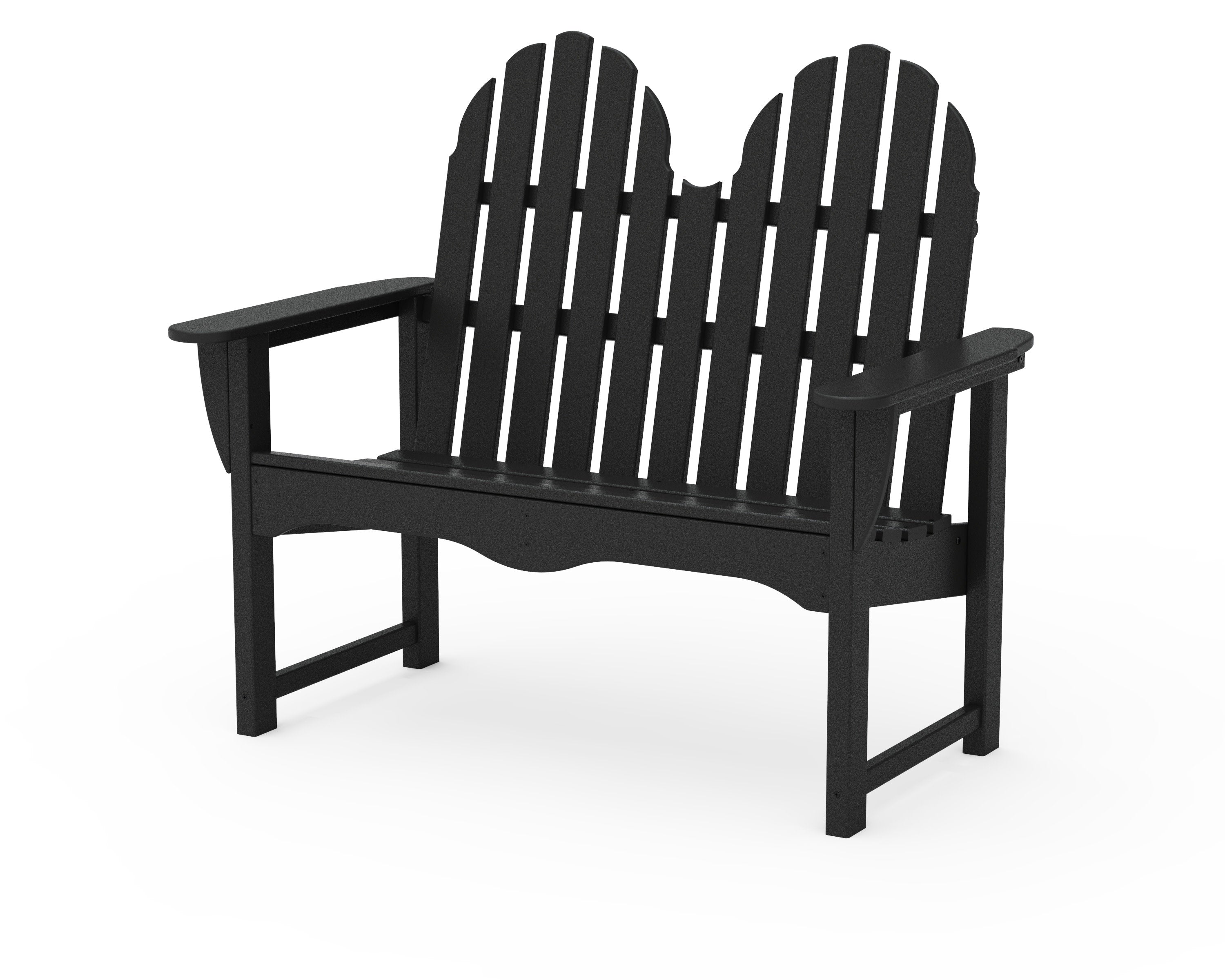 Classic Adirondack 48" Bench in Black