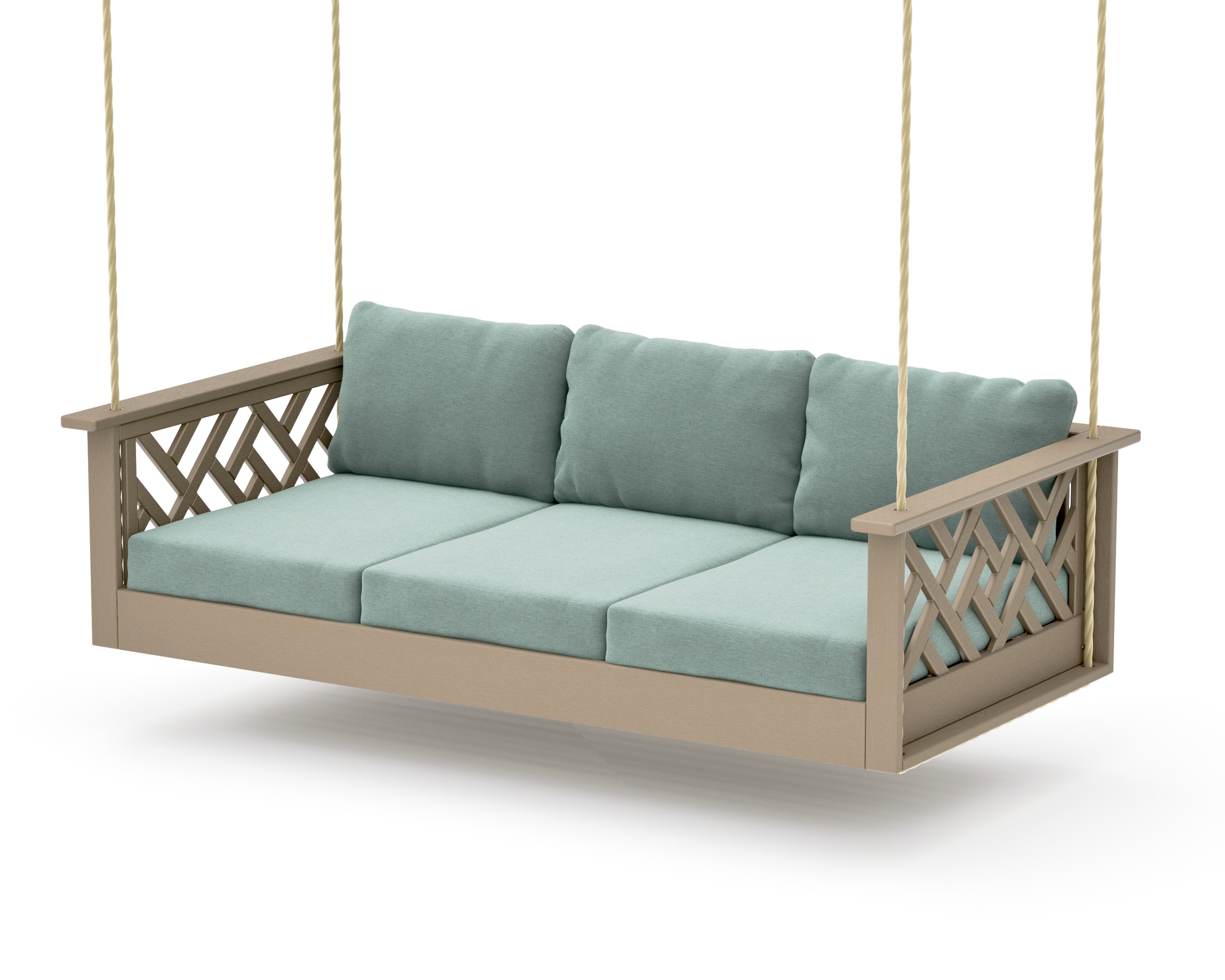 Chippendale Daybed Swing in Vintage Sahara / Glacier Spa