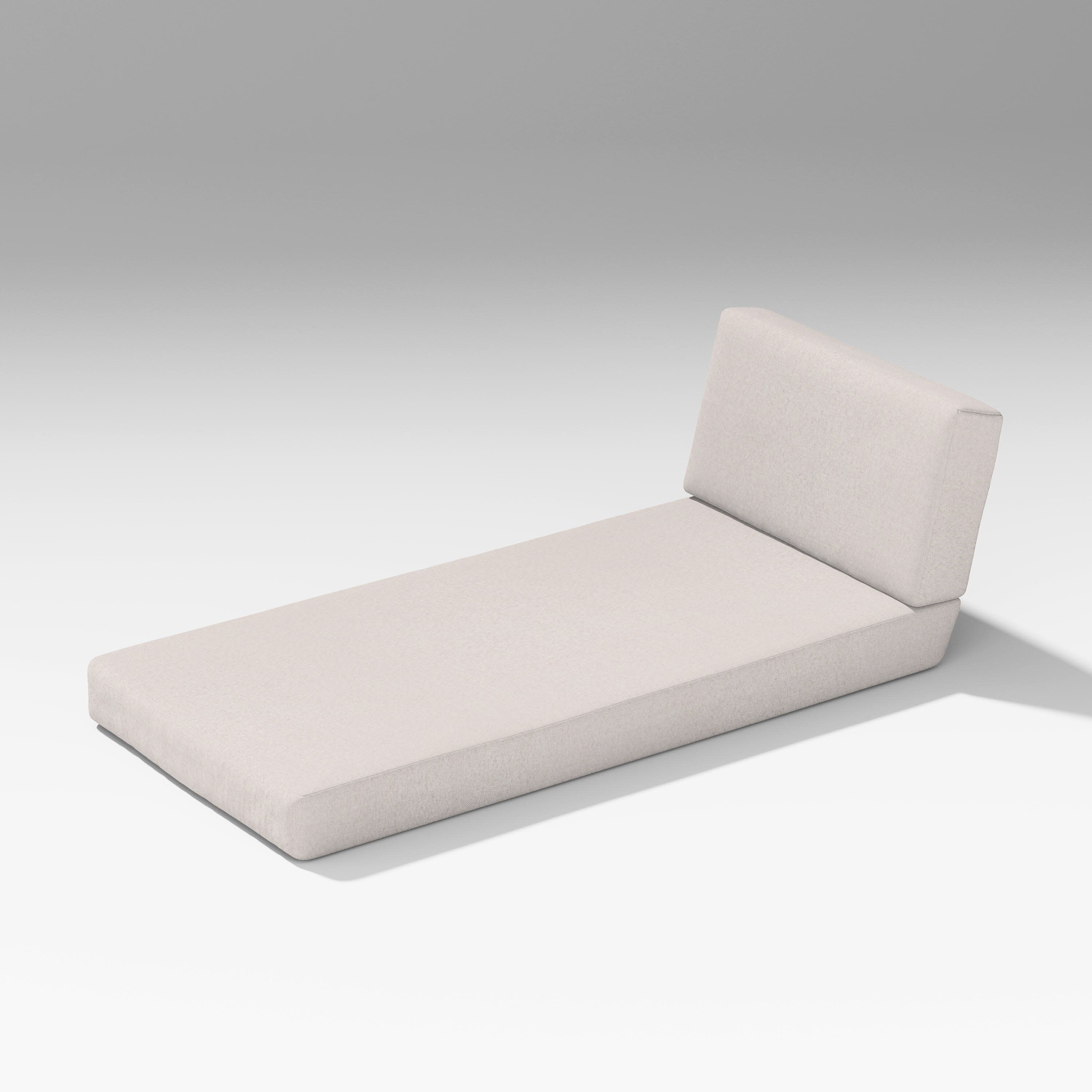 Latitude Modular Chaise Seat/Back Combo in Dune Burlap