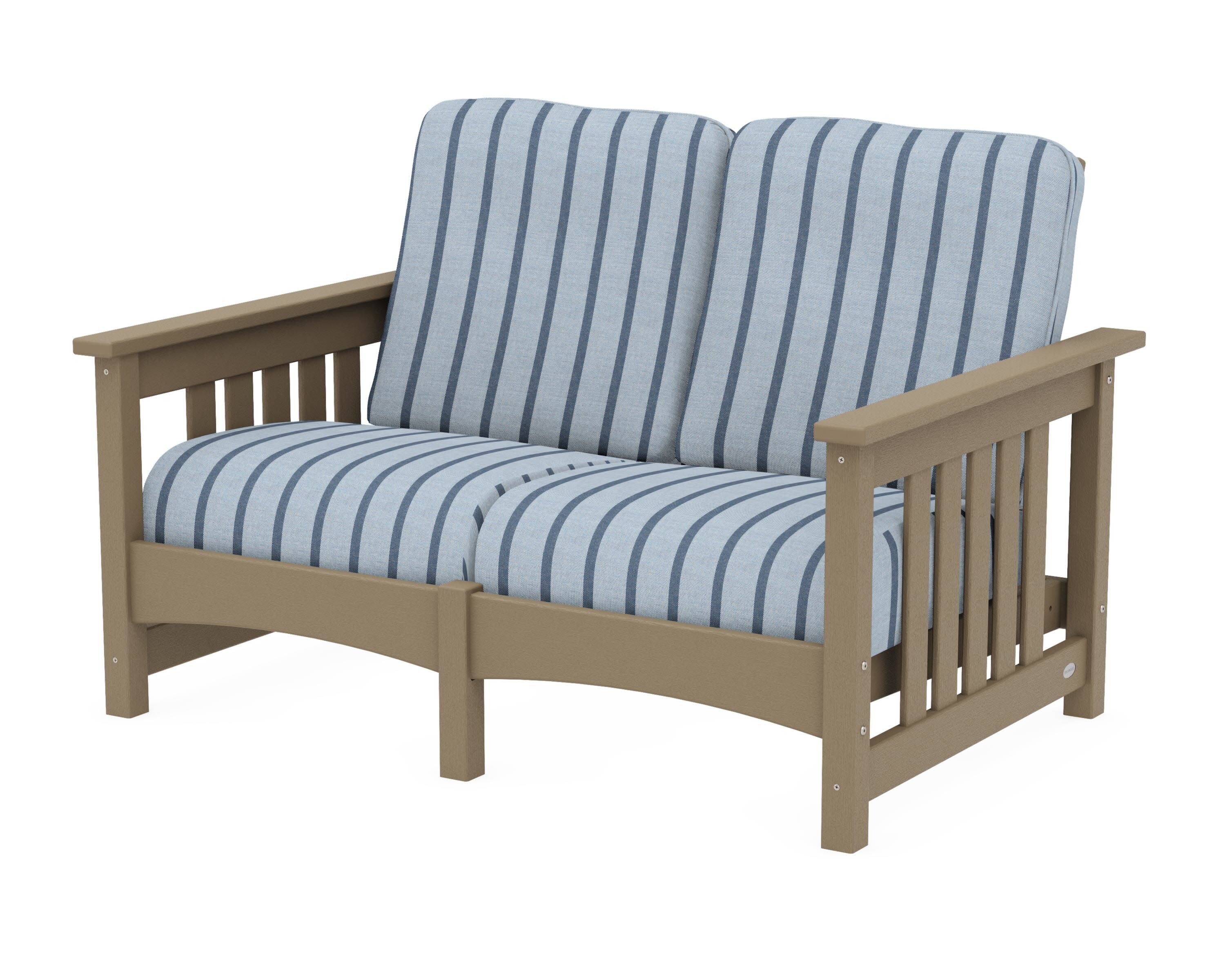 Club Mission Loveseat in Vintage Sahara / Unwind Sky