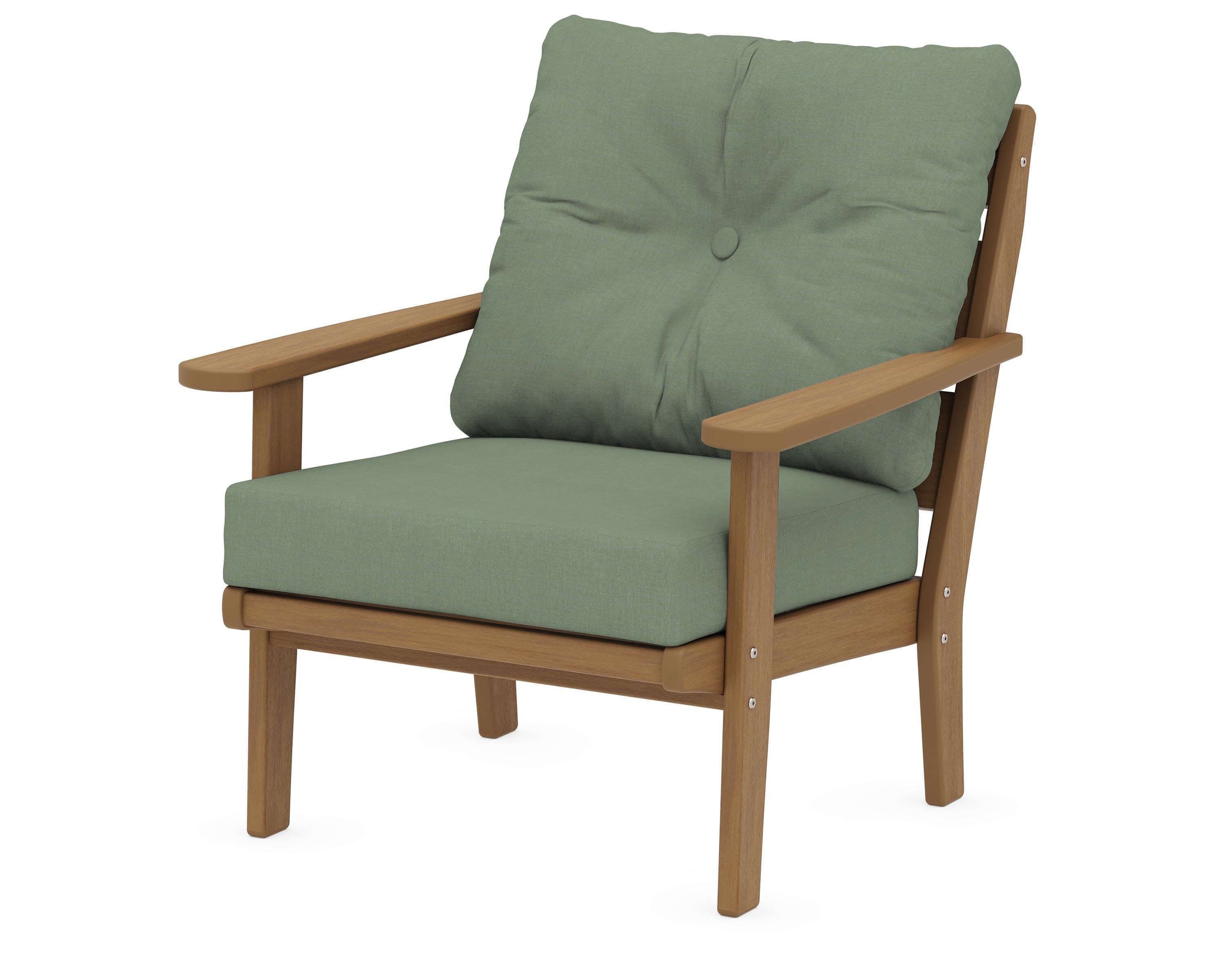Lakeside Deep Seating Chair in Natural / Exhale Rainwashed