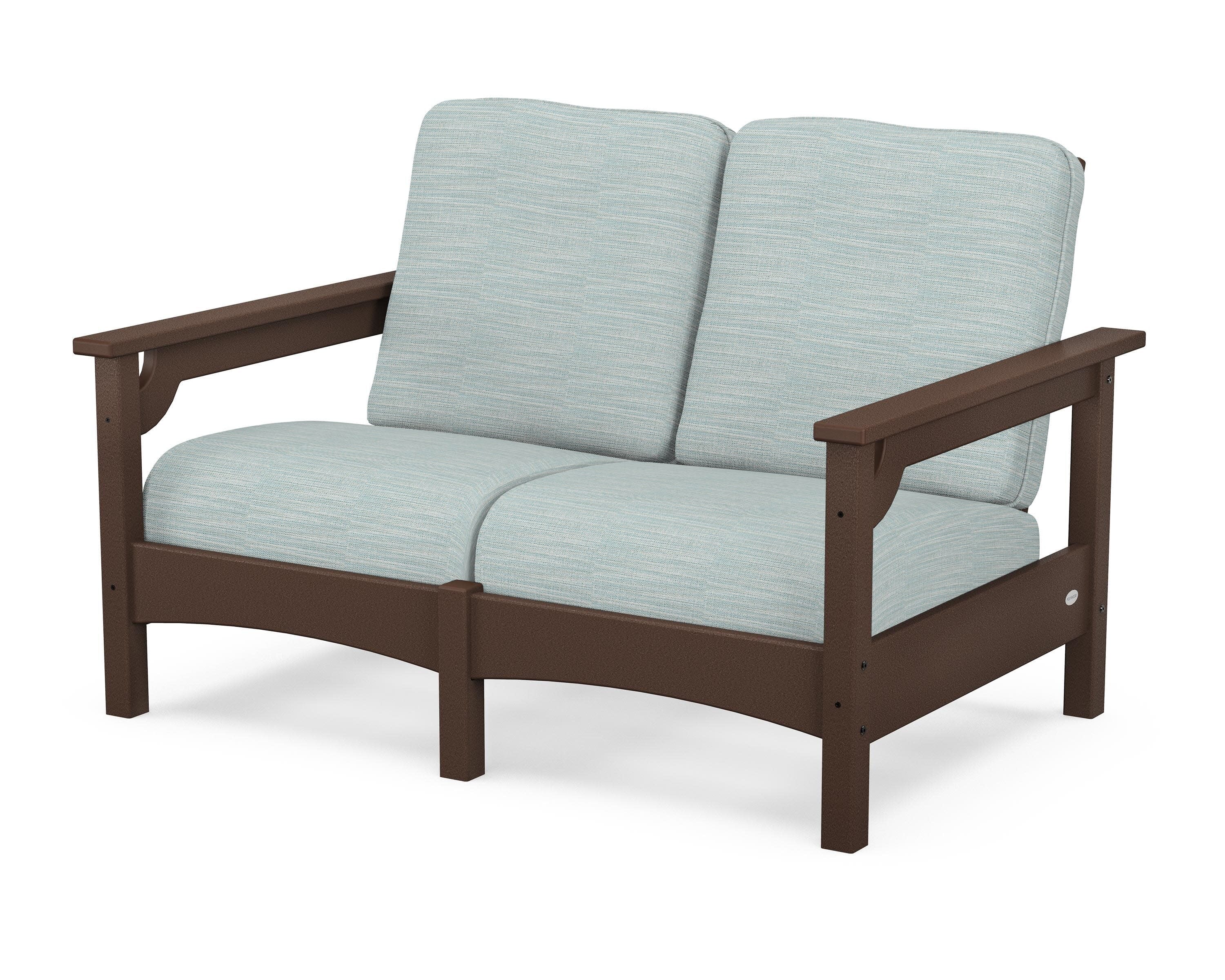 Club Loveseat in Mahogany / Soothe Mist