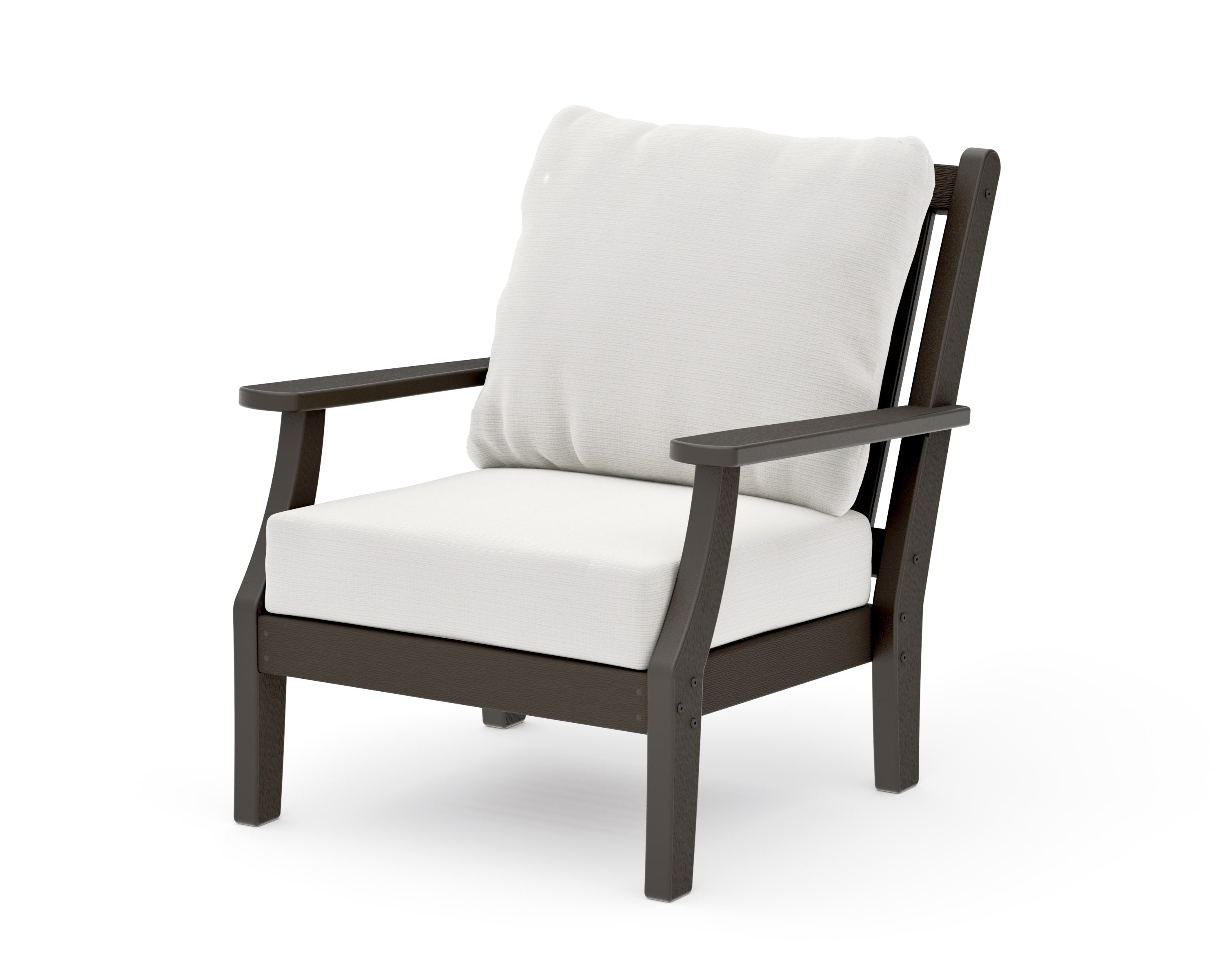 Wovendale Deep Seating Chair in Vintage Coffee / Natural Linen