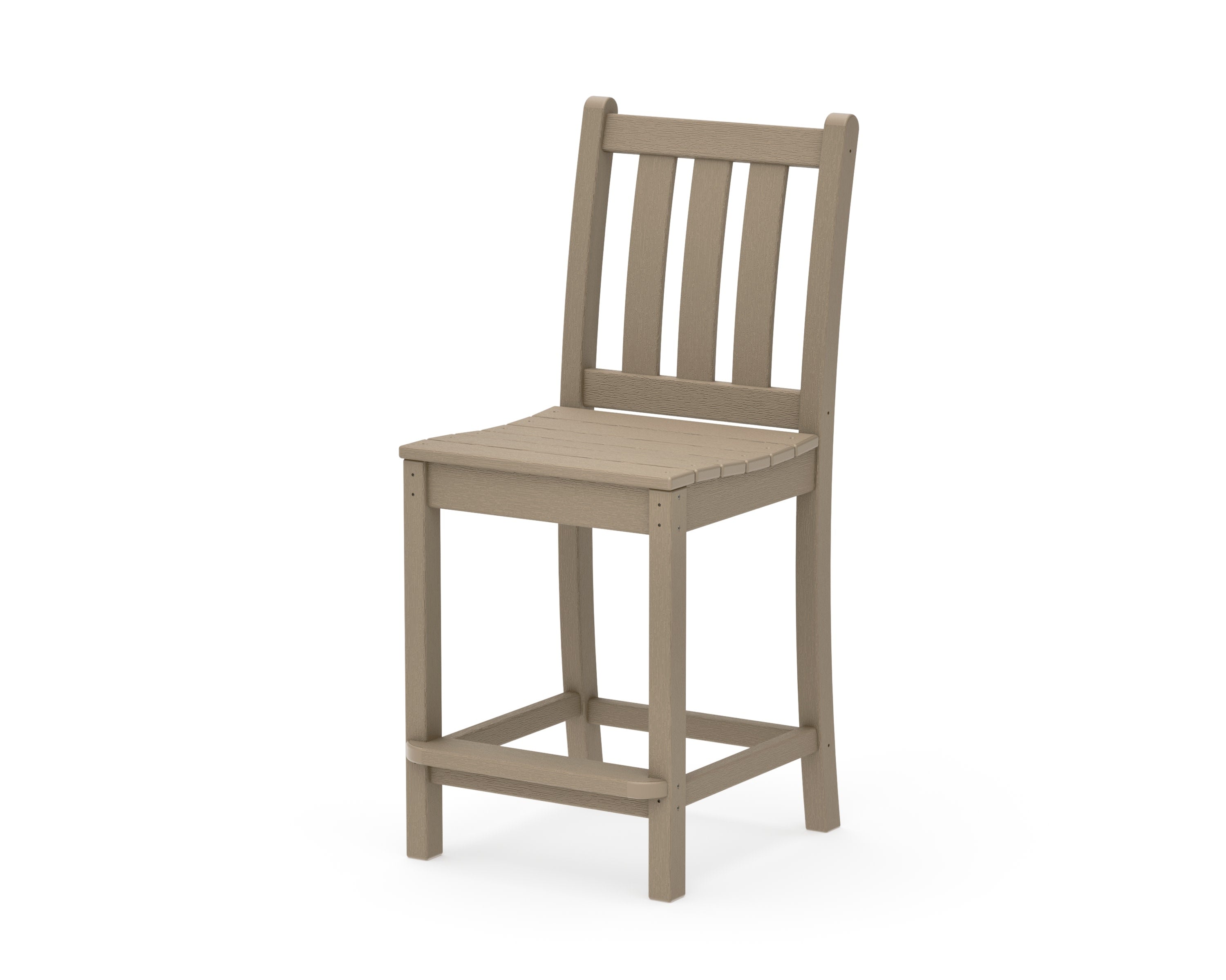 Traditional Garden Counter Side Chair in Vintage Sahara