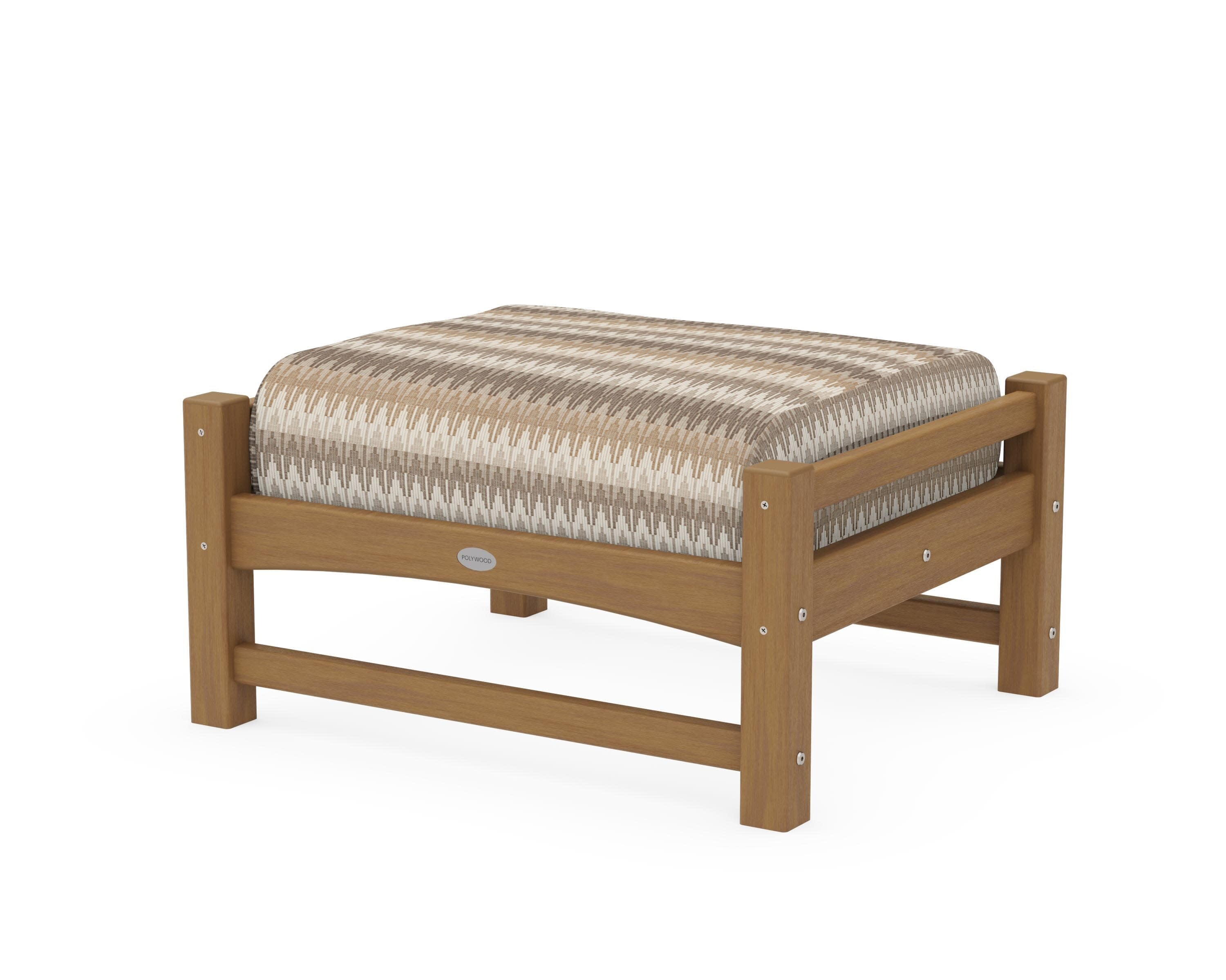 Club Ottoman in Natural / Valley Dune