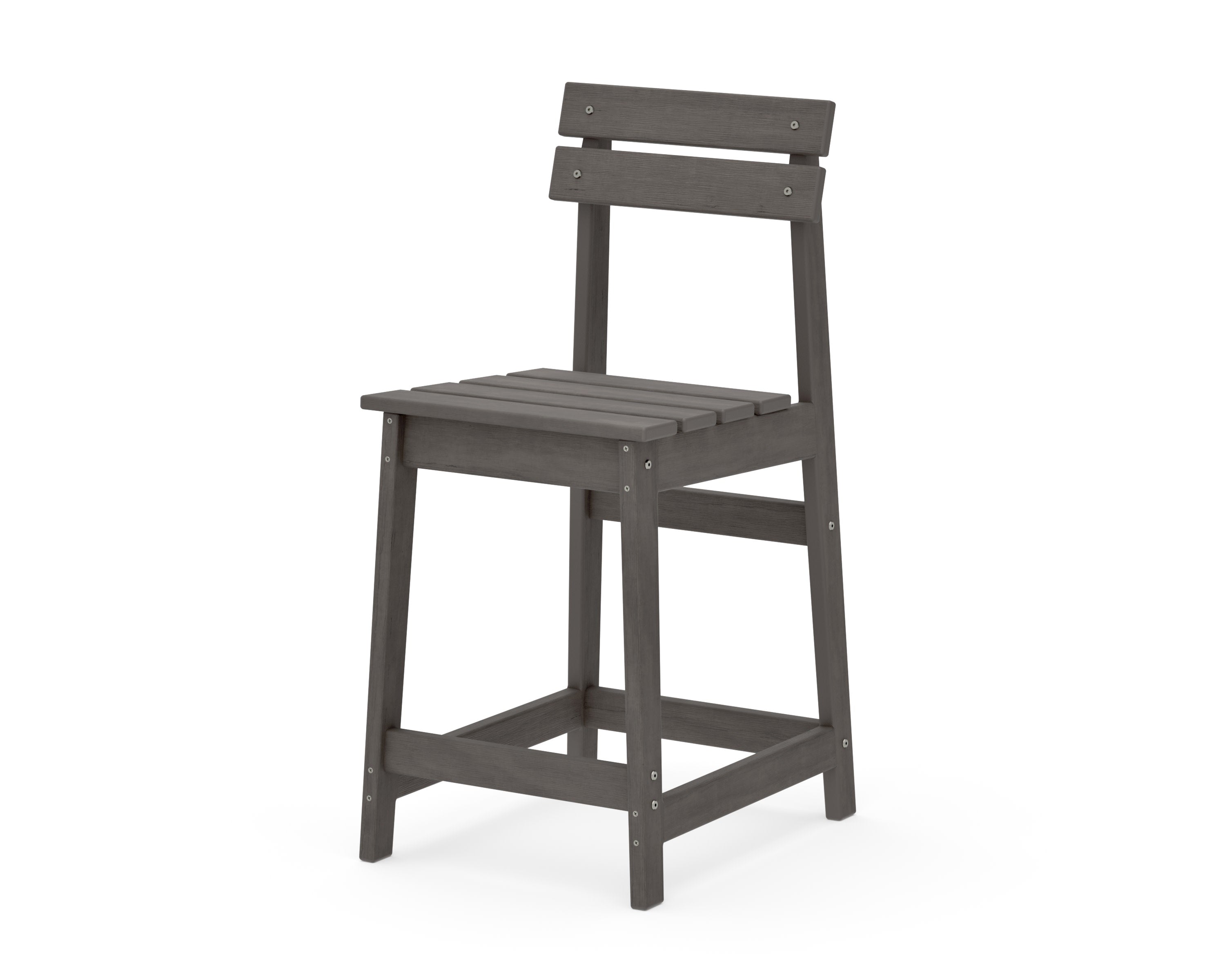 Modern Studio Plaza Counter Chair in Driftwood