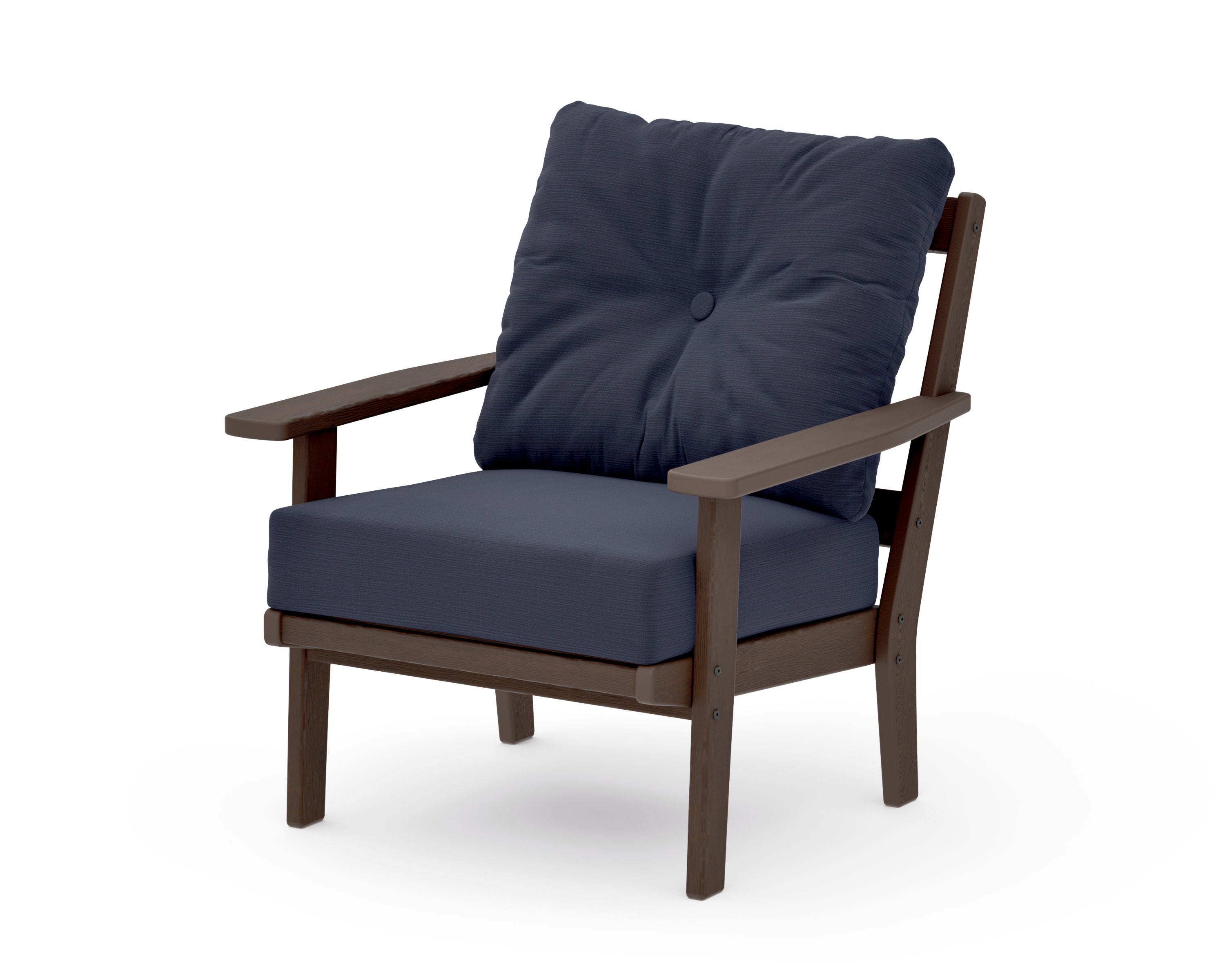 Prairie Deep Seating Chair in Kona / Navy Linen