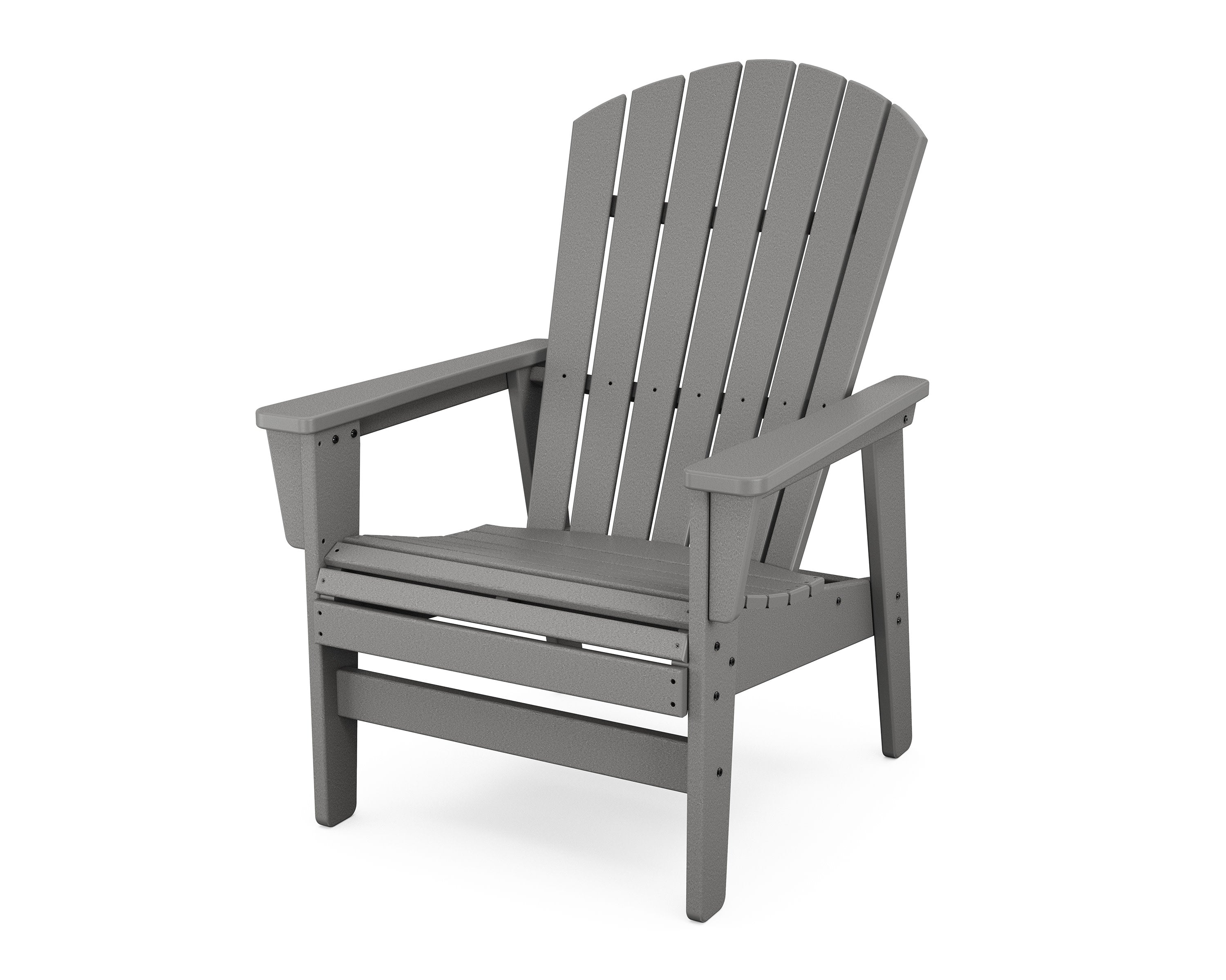 Nautical Grand Upright Adirondack Chair in Slate Grey