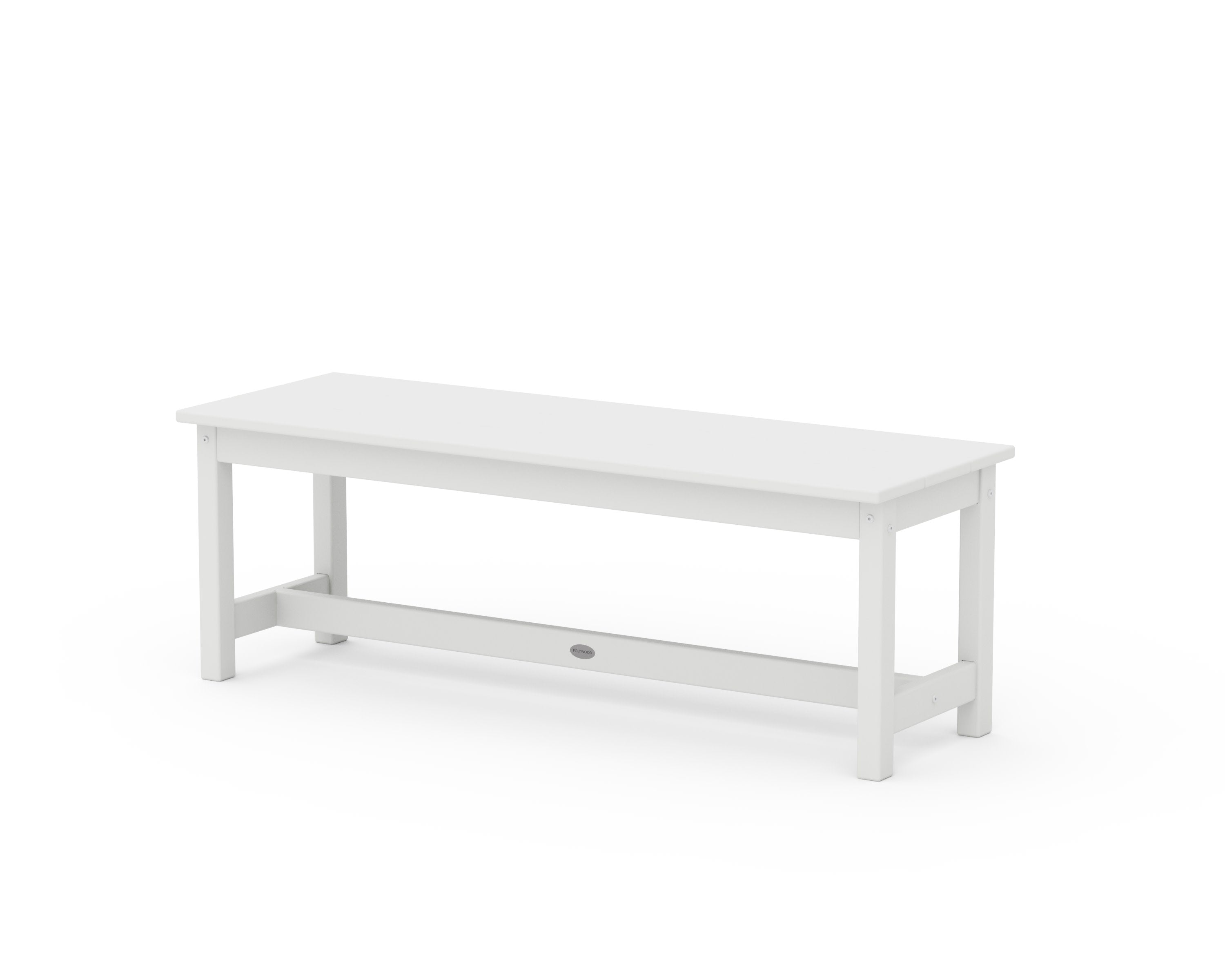 48" Planter Bench in White