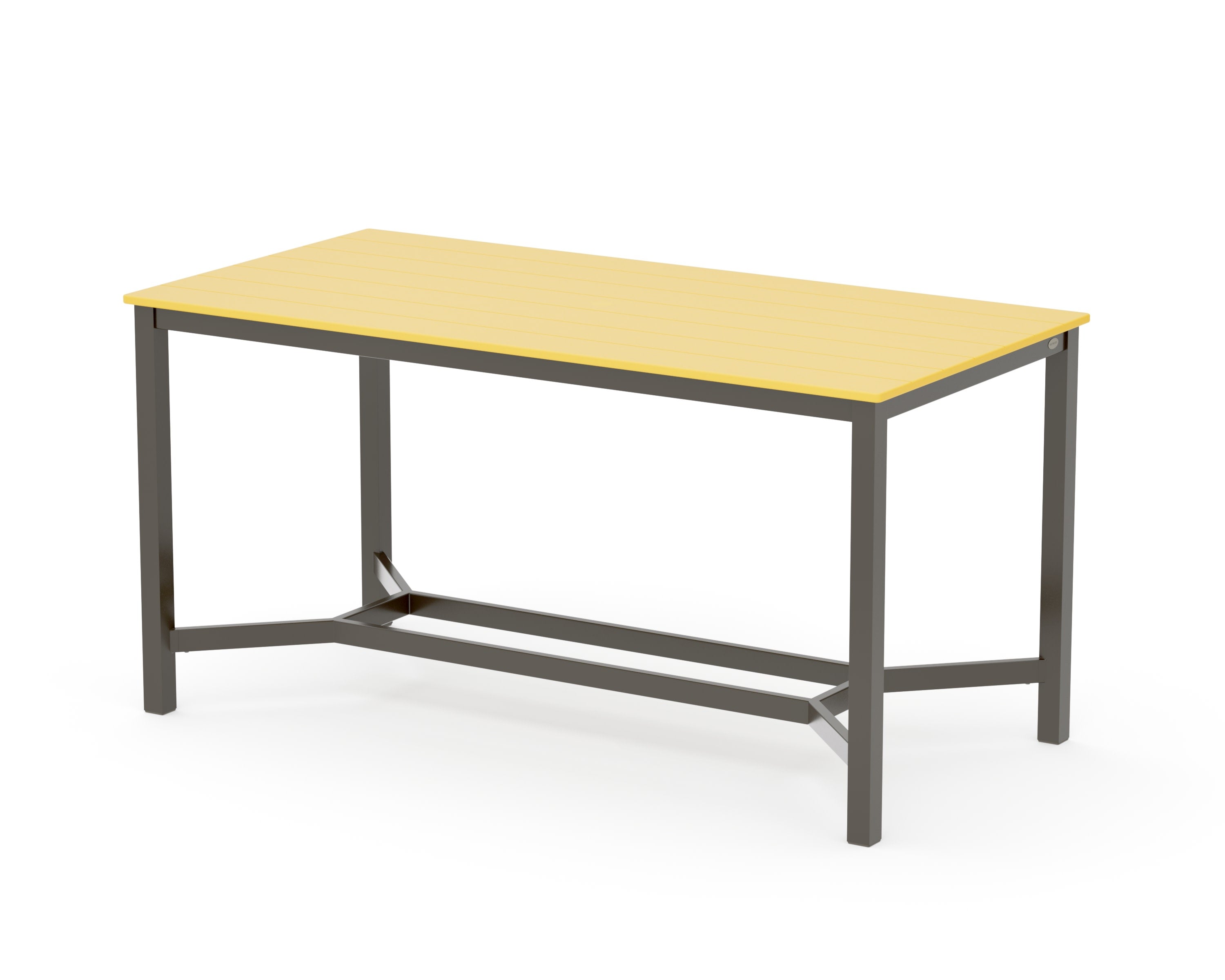 Main Street 36 x 72 Counter Table in Bronze / Lemon