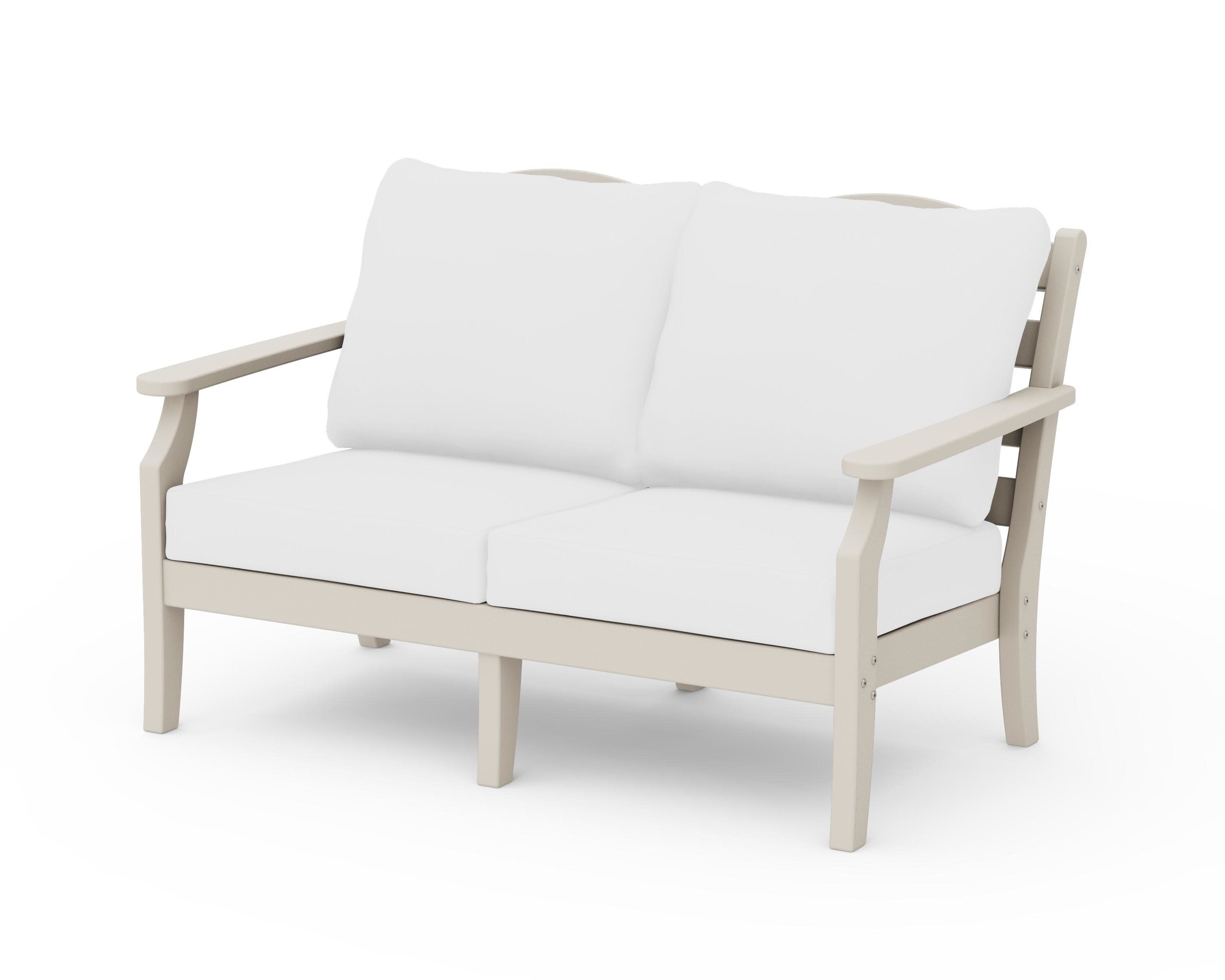 Savannah Deep Seating Loveseat in Sand / Natural