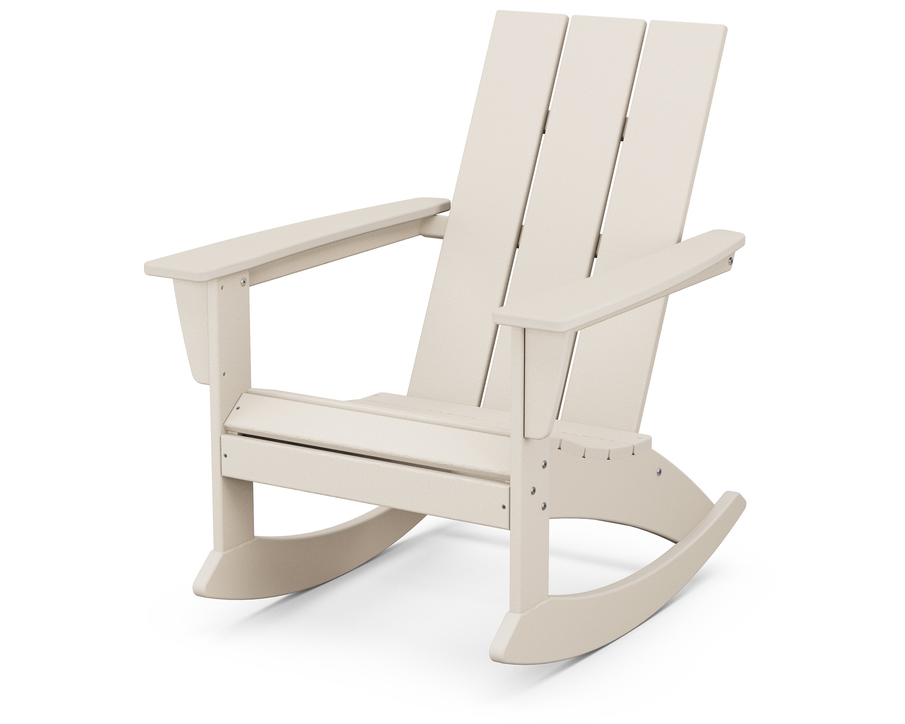 Modern Adirondack Rocking Chair in Sand
