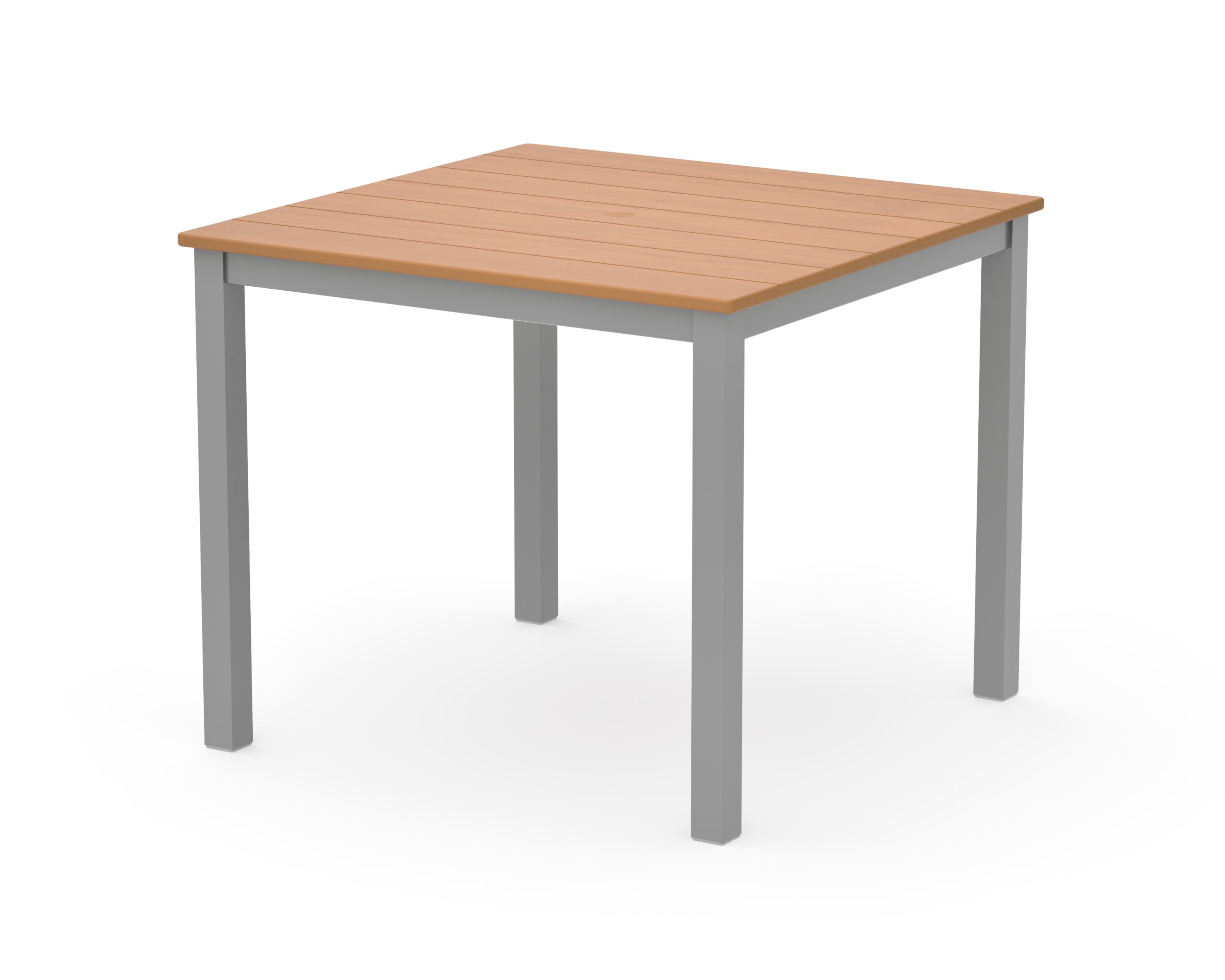 Main Street 36" x 36" Dining Table in Silver / Natural