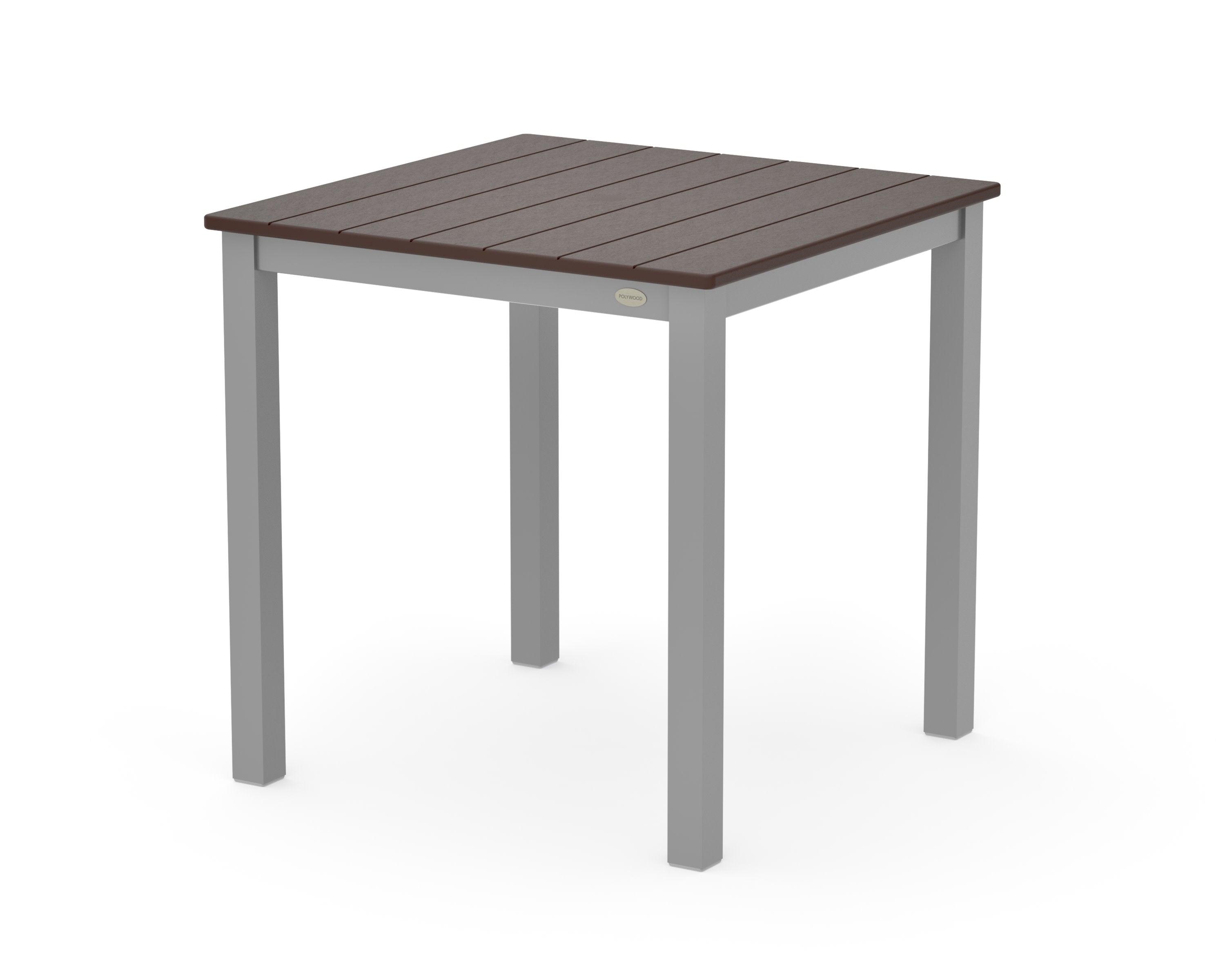 Main Street 30 x 30 Dining Table in Silver / Mahogany