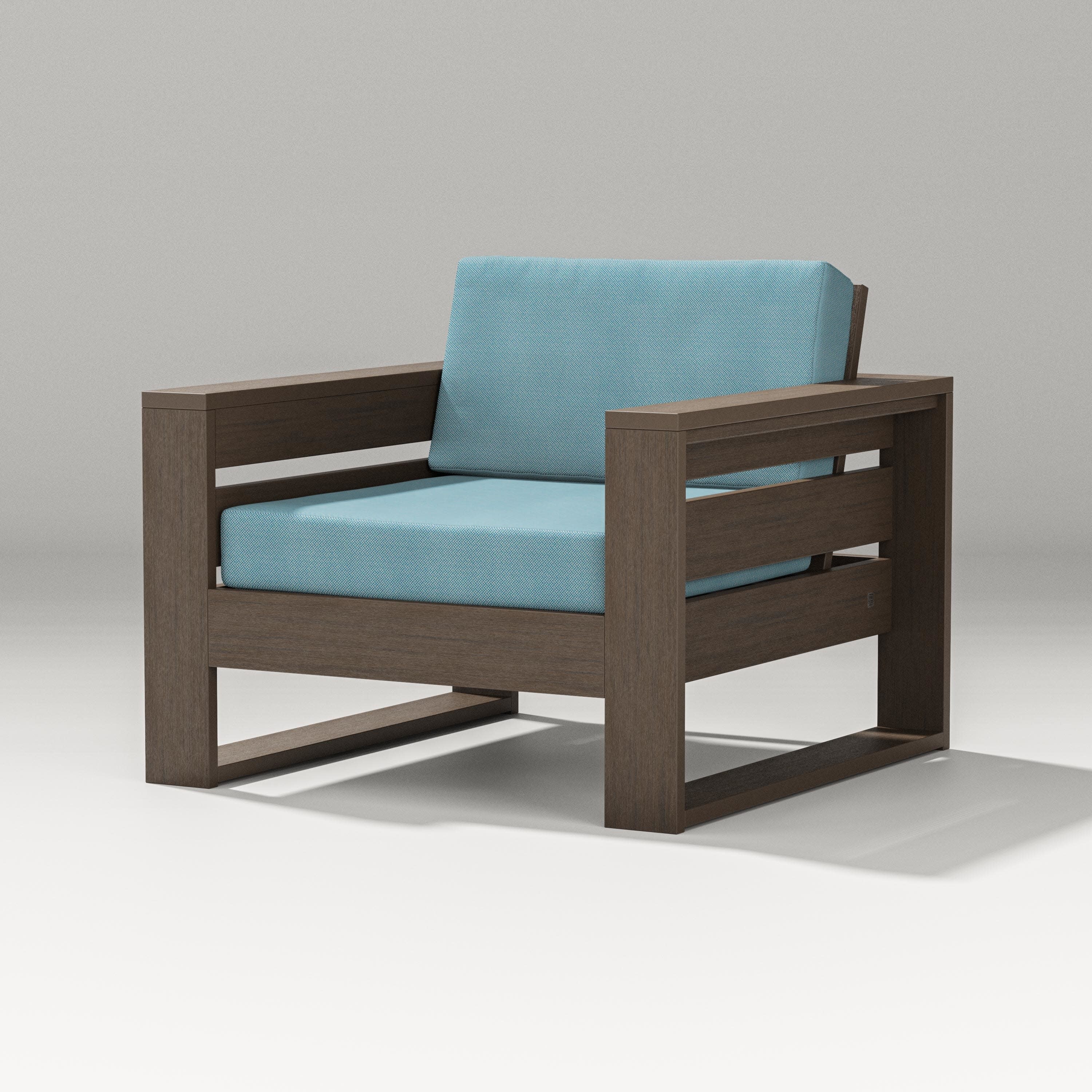 Latitude Lounge Chair in Kona / Lattice Sky Blue
