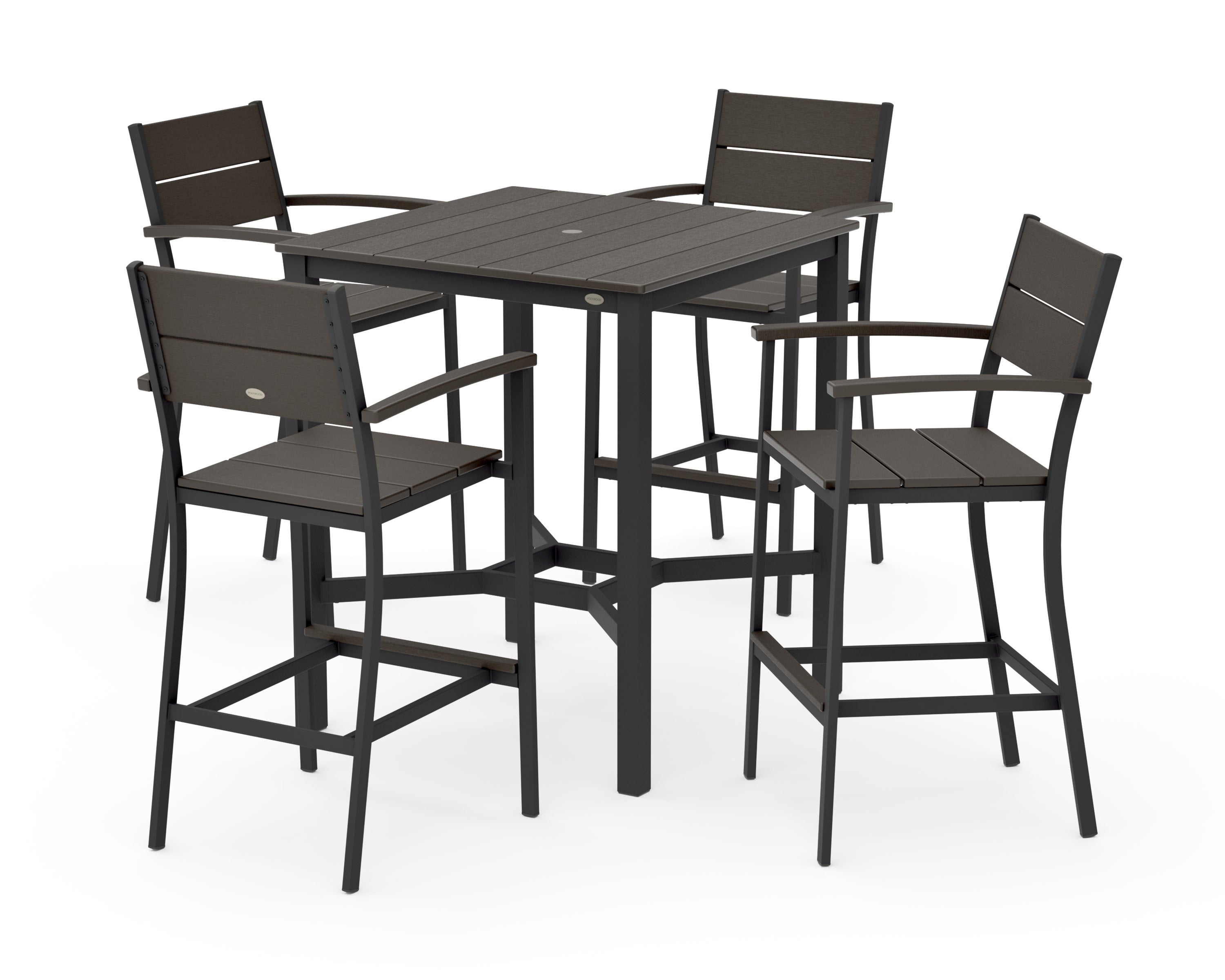 Main Street 5-Piece Bar Set in Black / Vintage Coffee