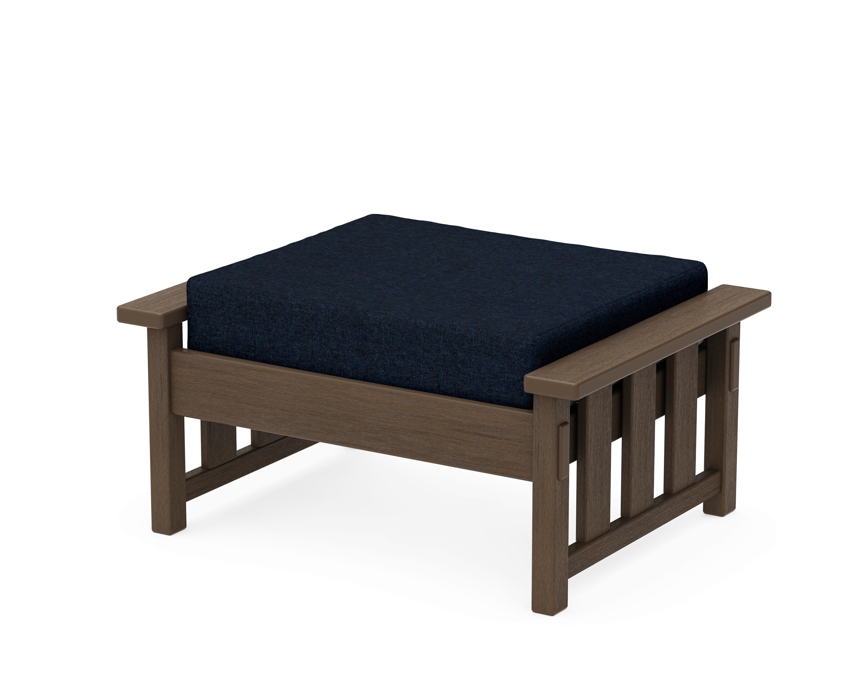 Acadia Deep Seating Ottoman in Kona / Marine Indigo