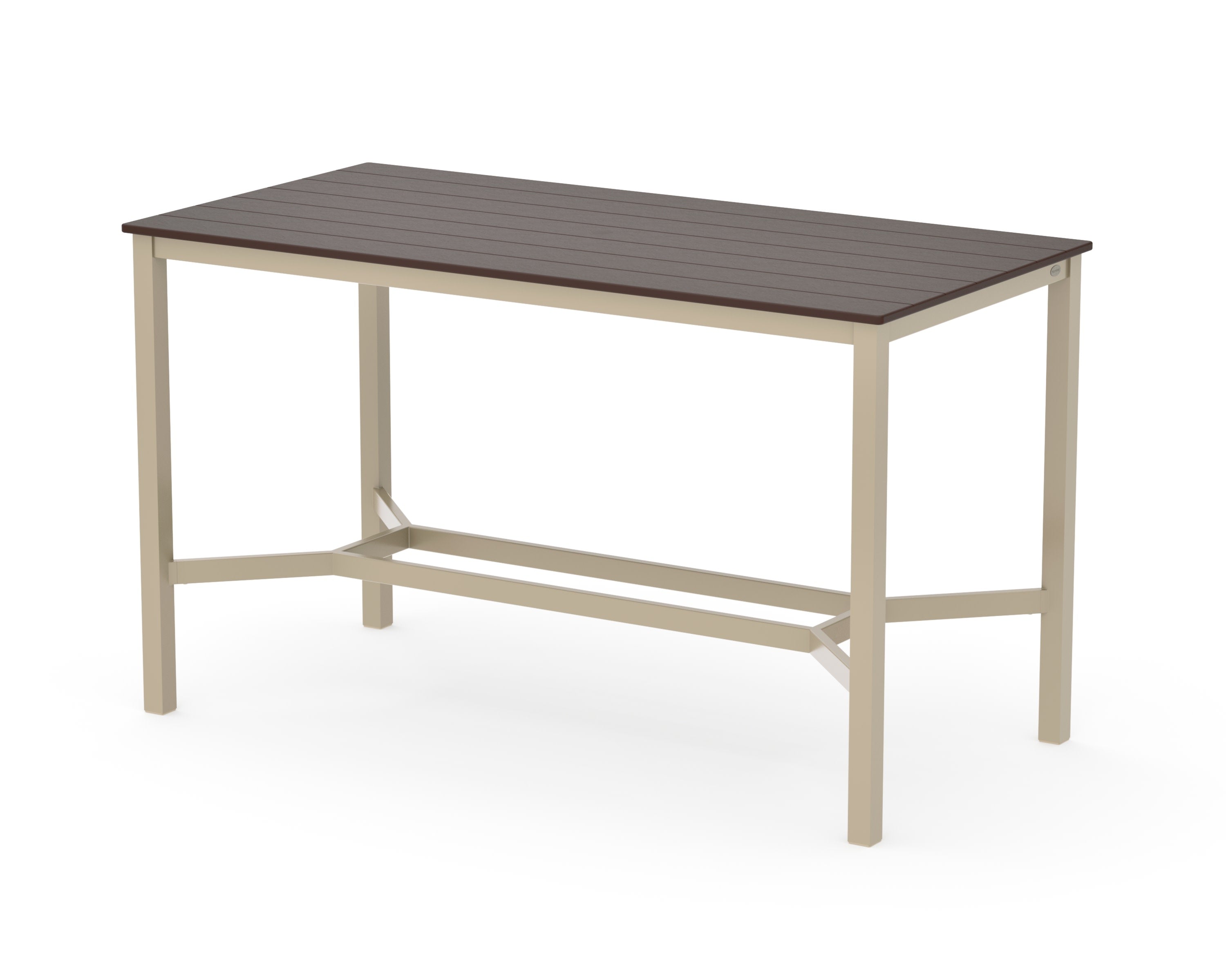 Main Street 36 x 72 Bar Table in Sand / Mahogany