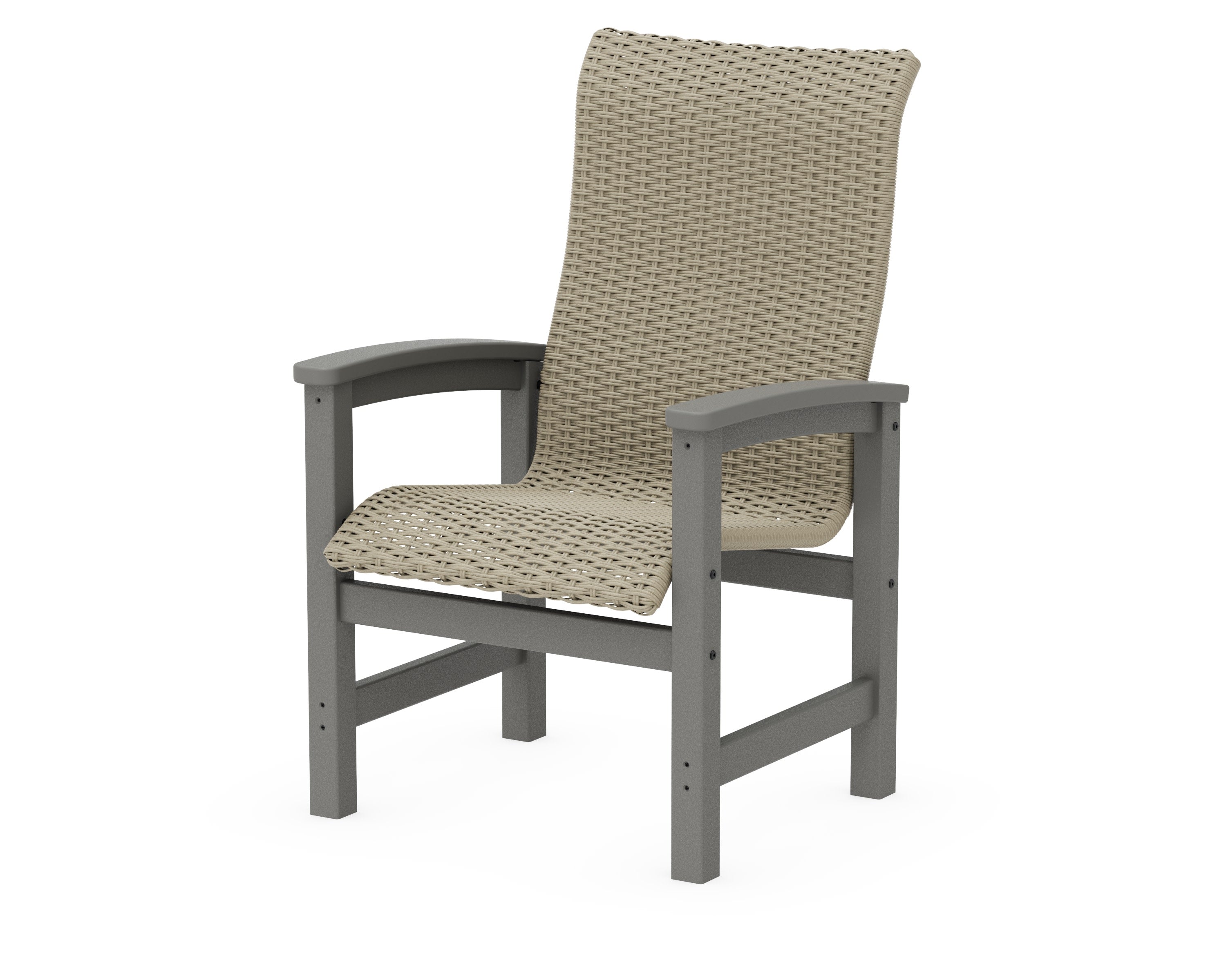 Coastal Woven High-Back Dining Chair
